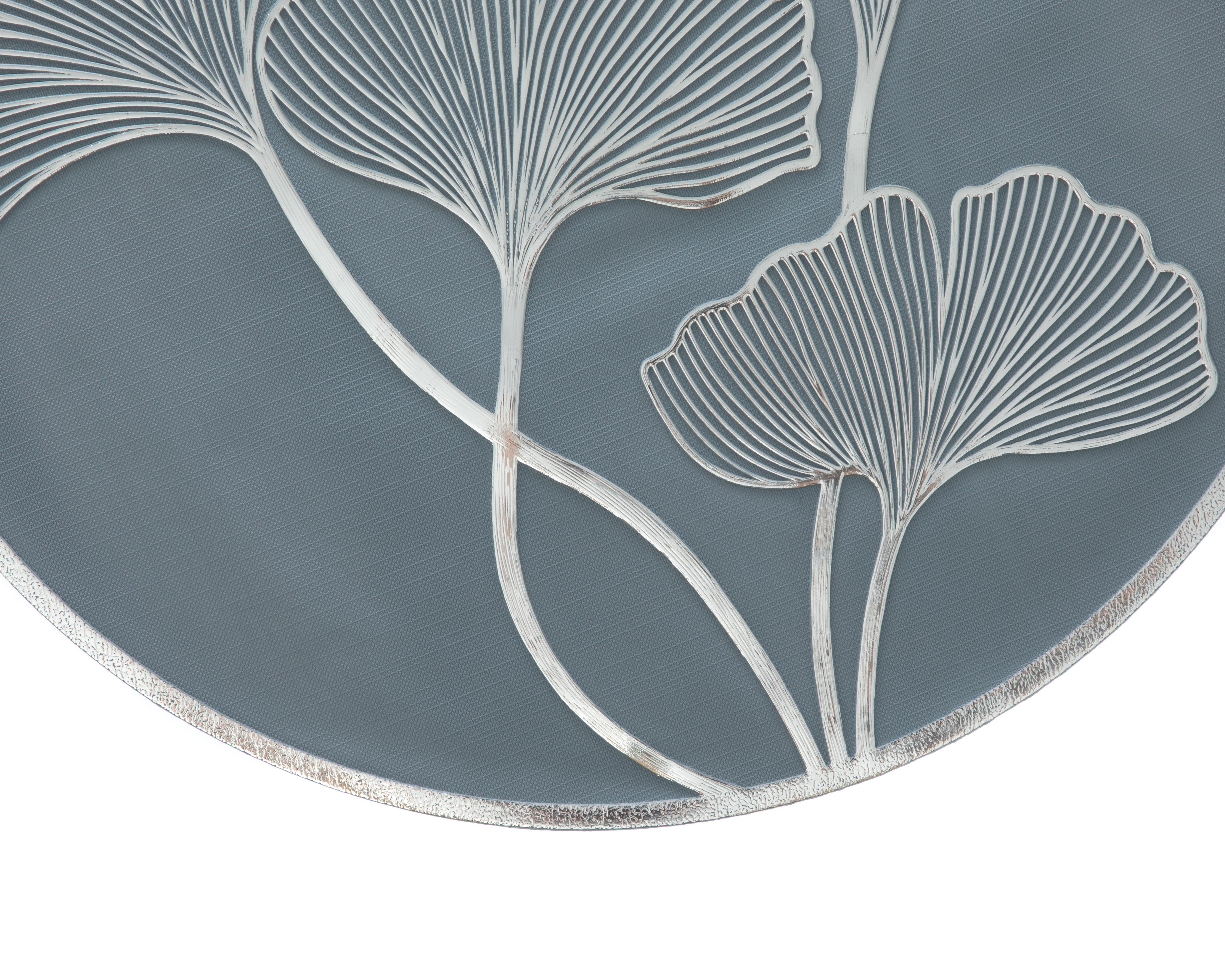 Foto 4 | Mantel Individual Starhaus Azalea Plateado 4 Piezas