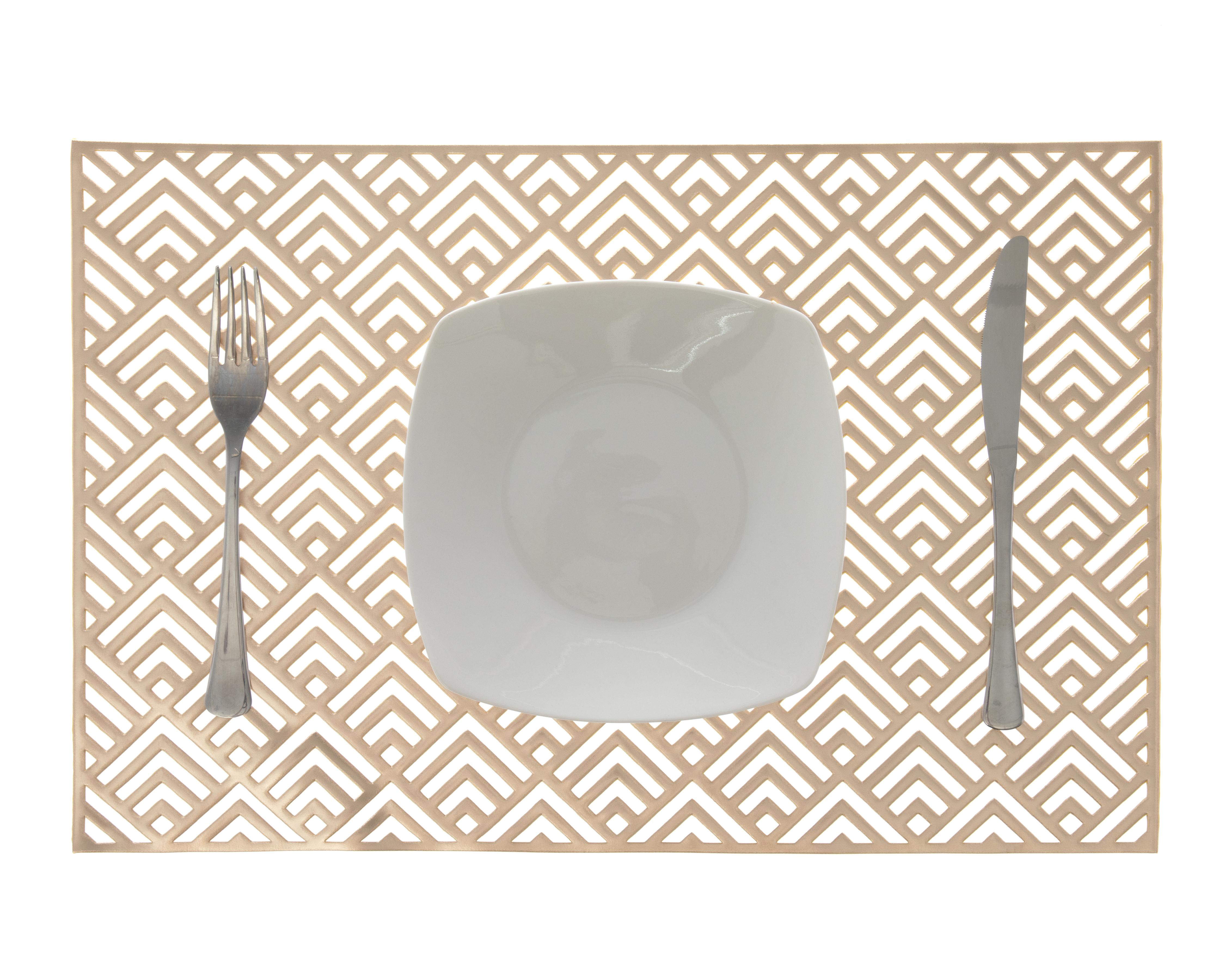 Mantel Individual Starhaus Luxor Dorado 4 Piezas $89