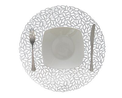 Foto 1 | Mantel Individual Starhaus Aspen Plateado 4 Piezas