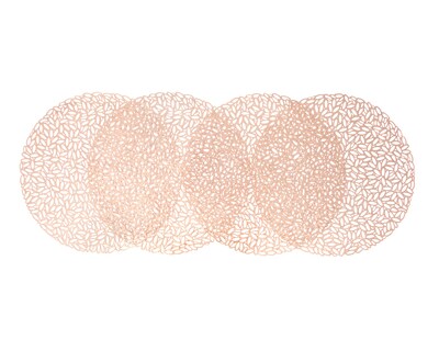 Foto 2 | Mantel Individual Starhaus Aspen Rose Gold 4 Piezas