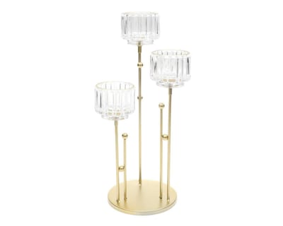 Foto 1 | Candelabro Cixi Dorado Tres