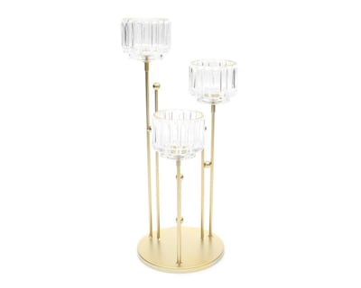 Foto 2 | Candelabro Cixi Dorado Tres