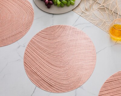 Foto 1 | Mantel Individual Starhaus Venus Oro Rosa 4 Piezas