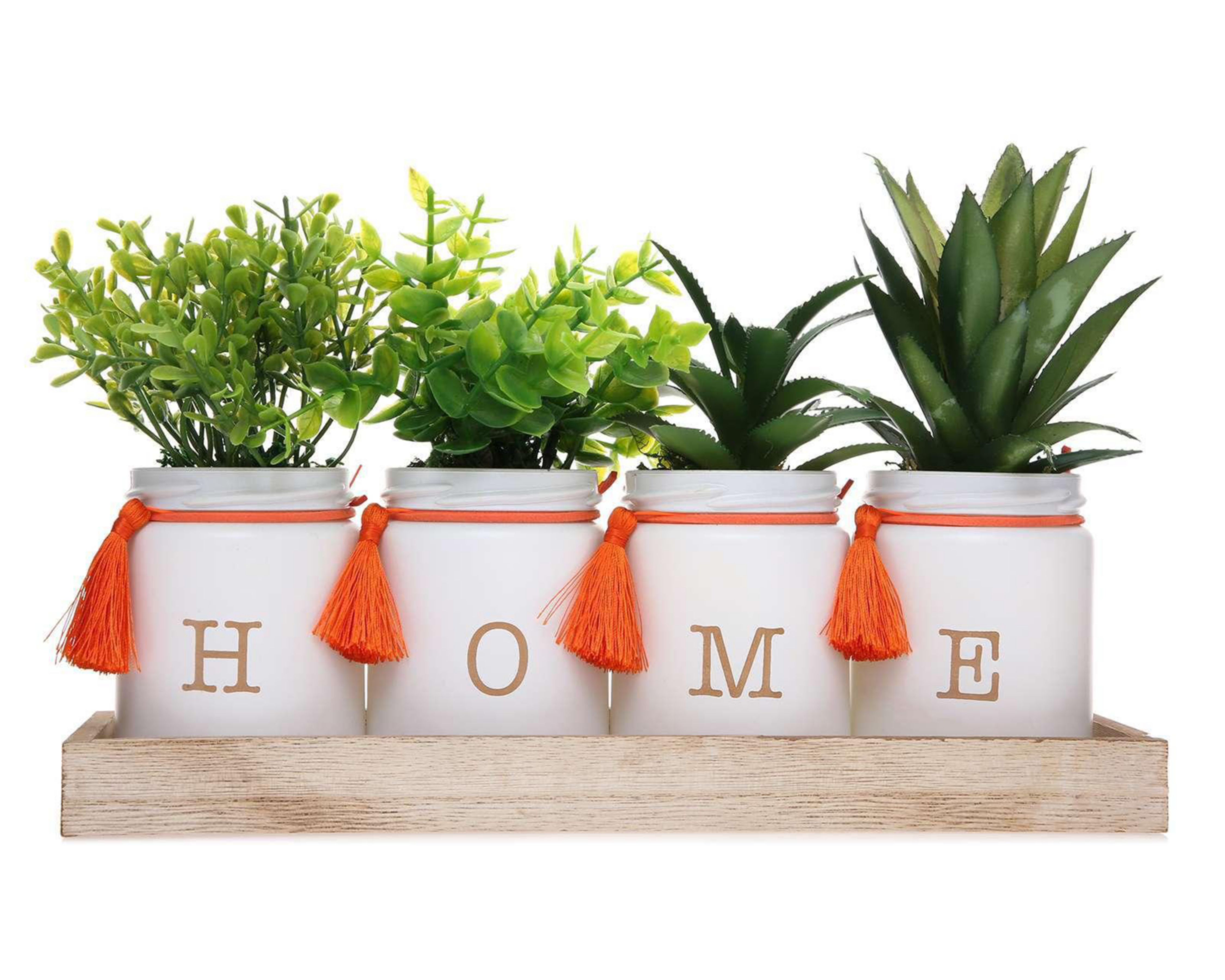 Foto 1 | Plantas Decorativas de Mesa Starhaus Macetas de Cerámica