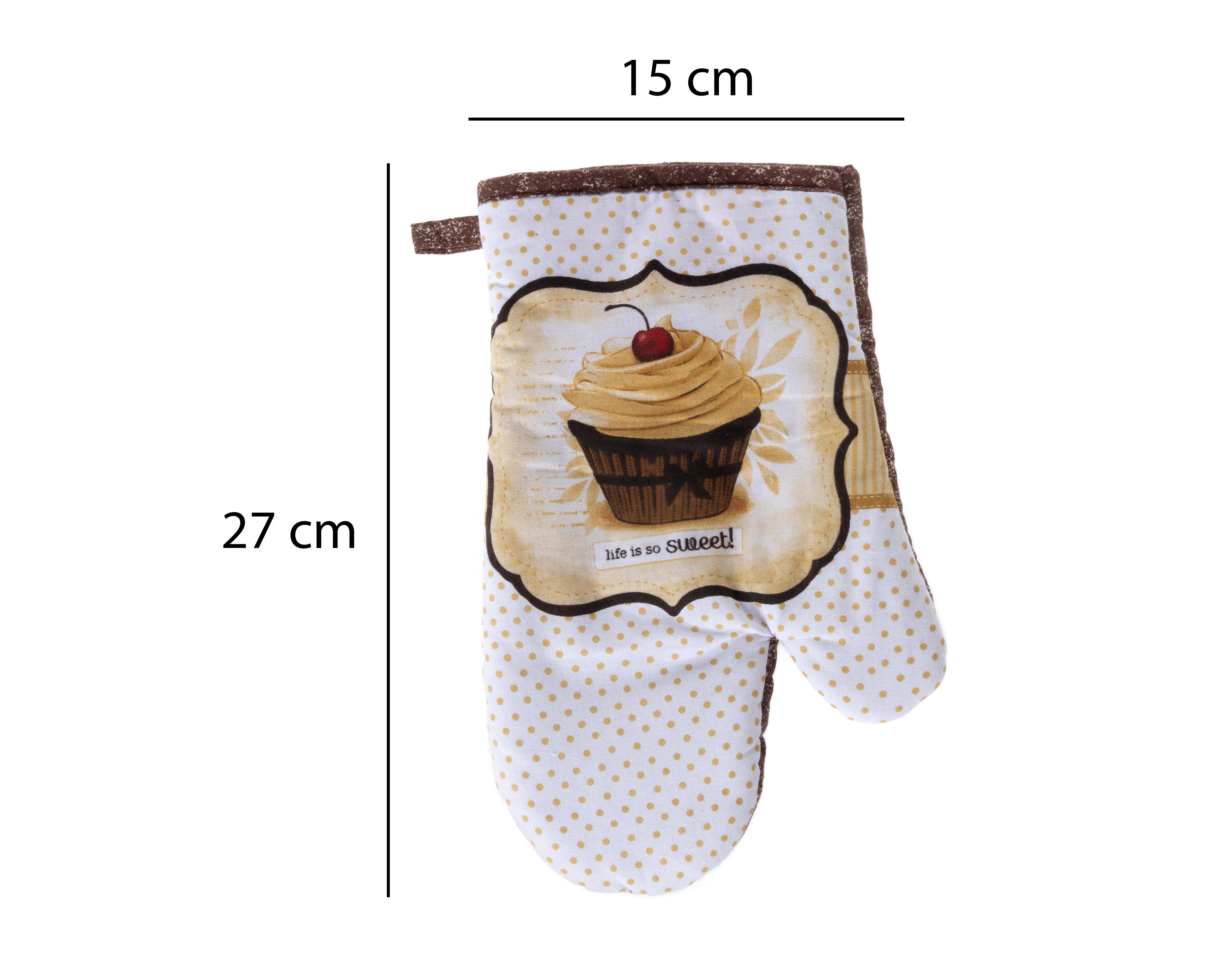 Foto 7 | Toalla de Cocina Starhaus Cupcake Estampada 3 Piezas