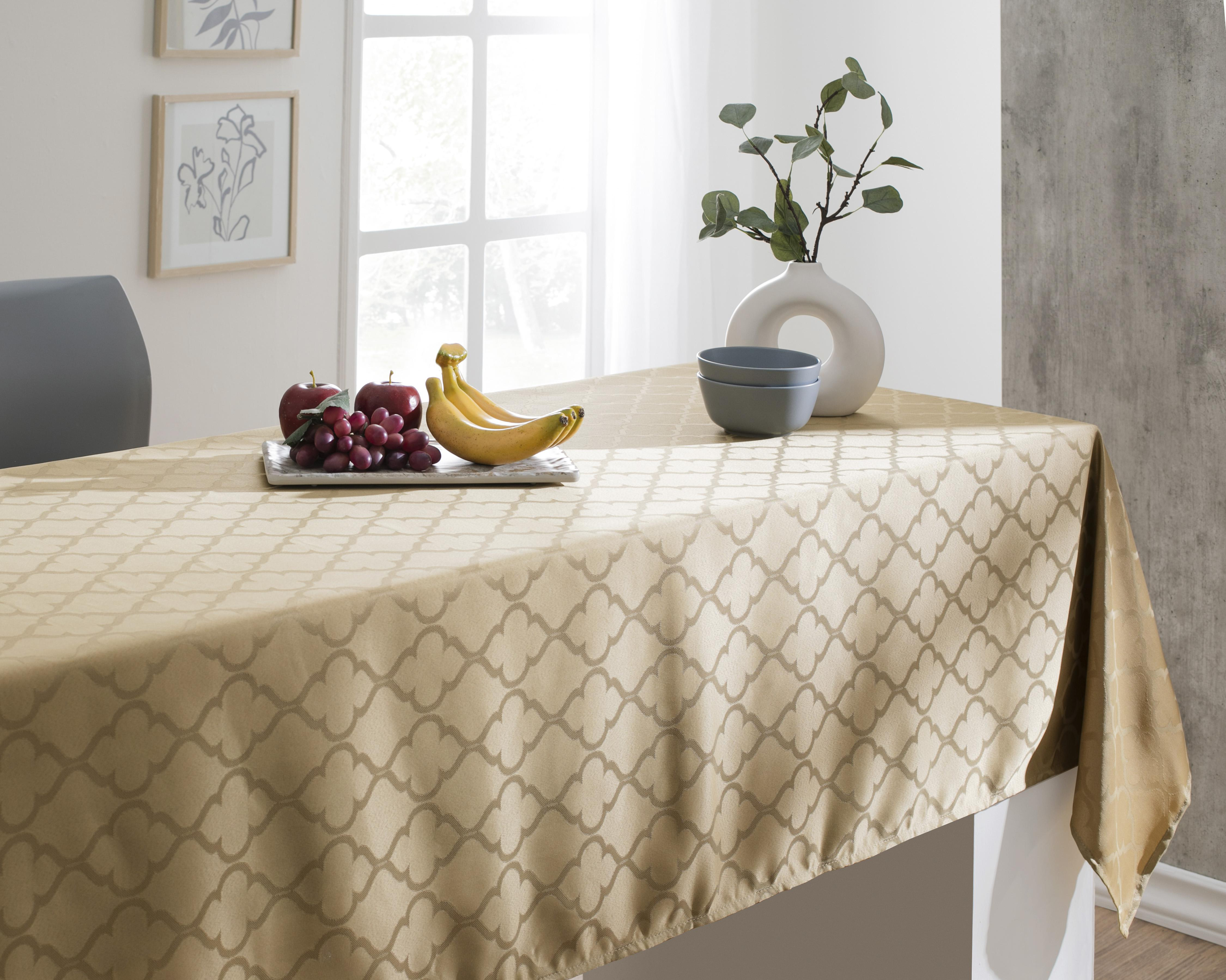 Mantel para Mesa Starhaus Dorado 228 x 150 cm $169