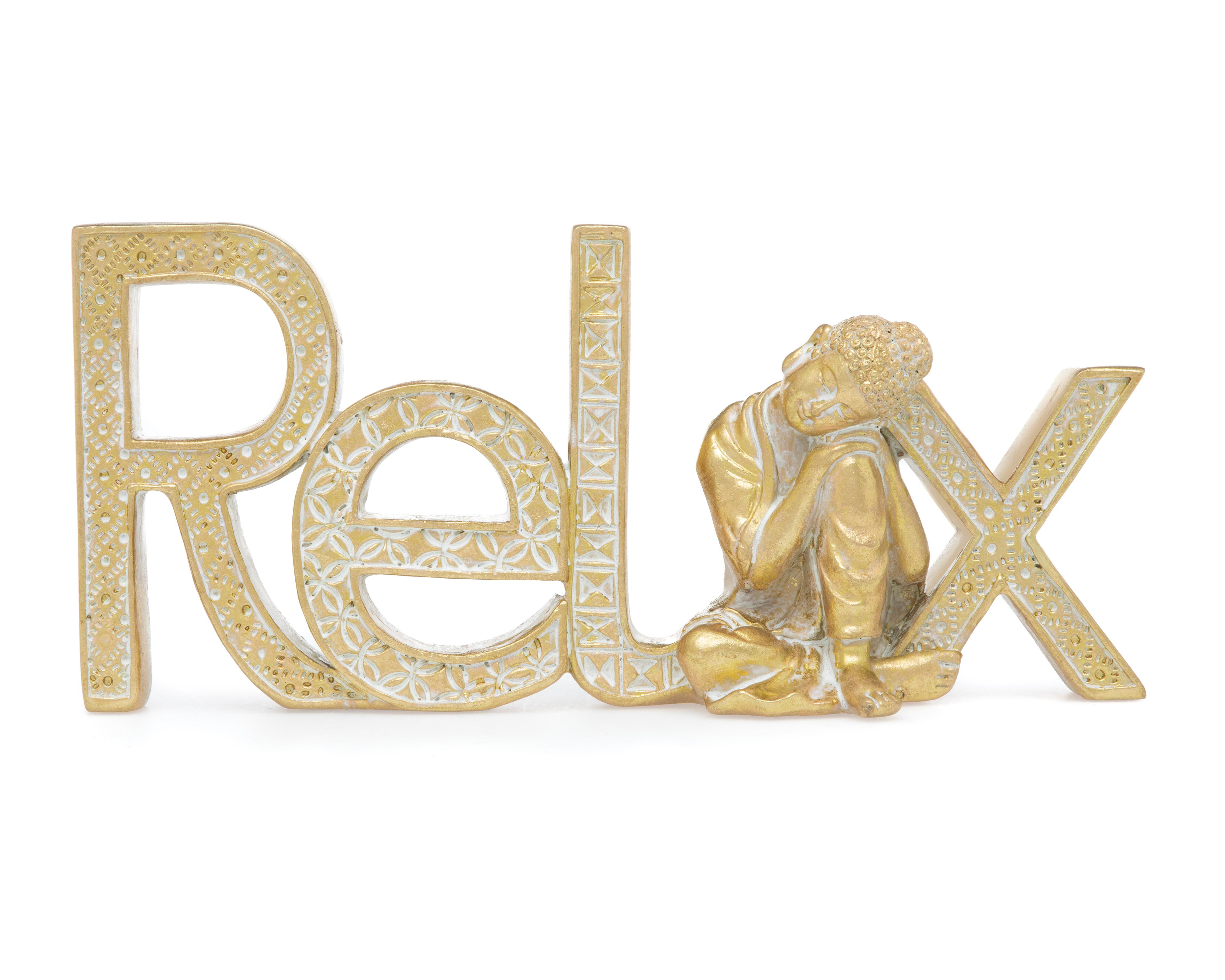 Foto 4 pulgar | Letrero Decorativo Relax R de Poliresina