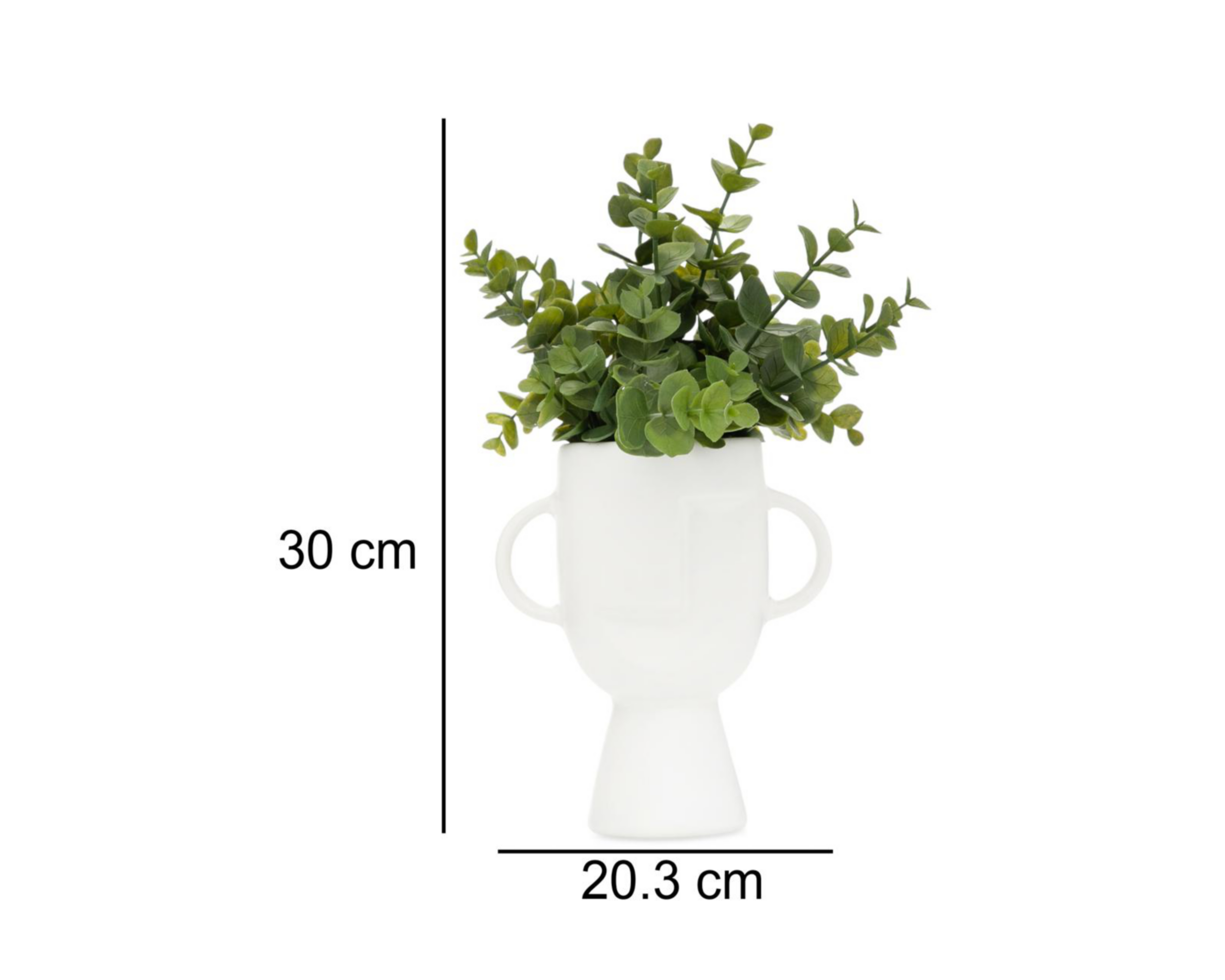 Foto 6 pulgar | Planta Artificial con Maceta Starhaus 30 cm