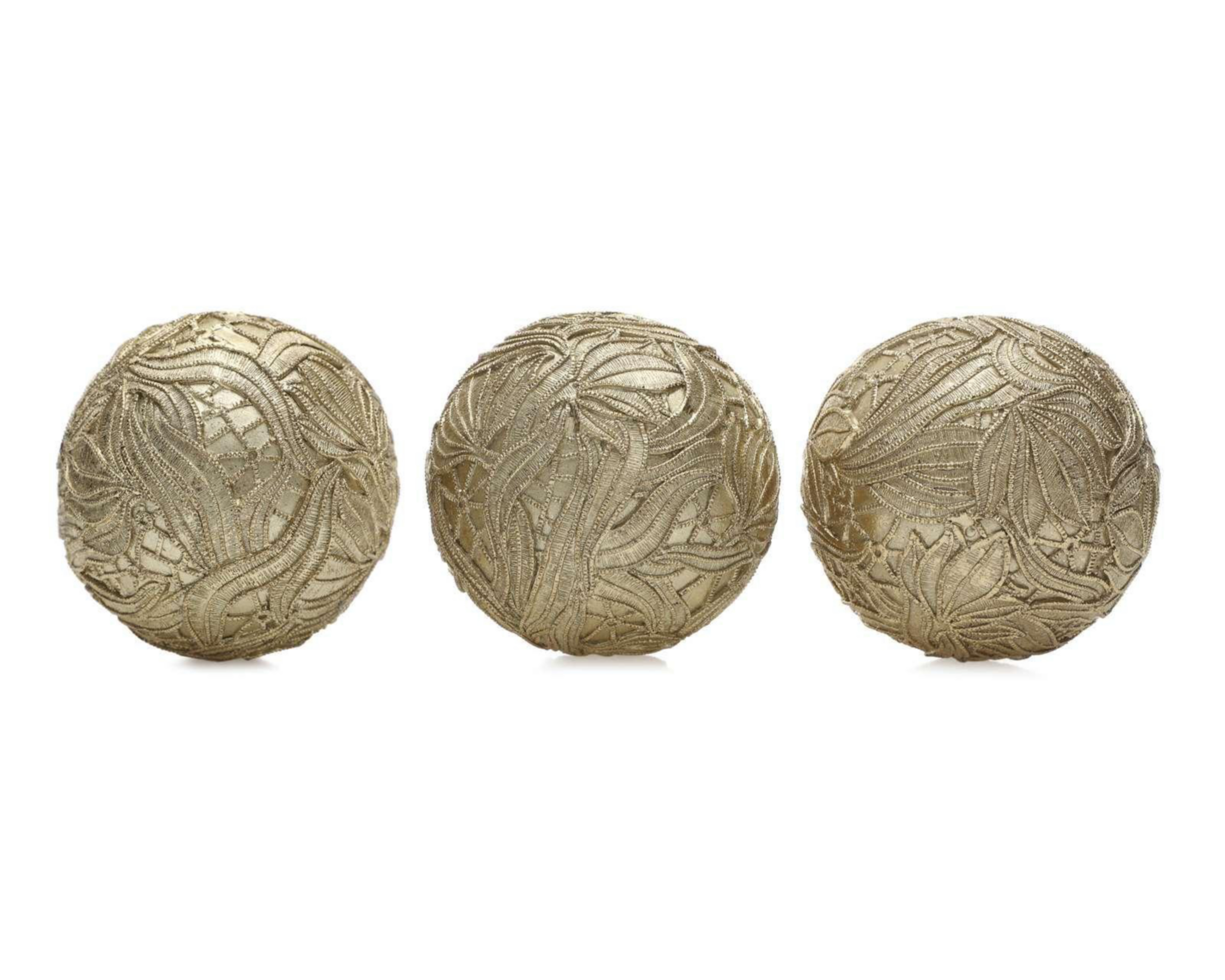 Foto 3 pulgar | Esferas Gold Balls 3 Piezas