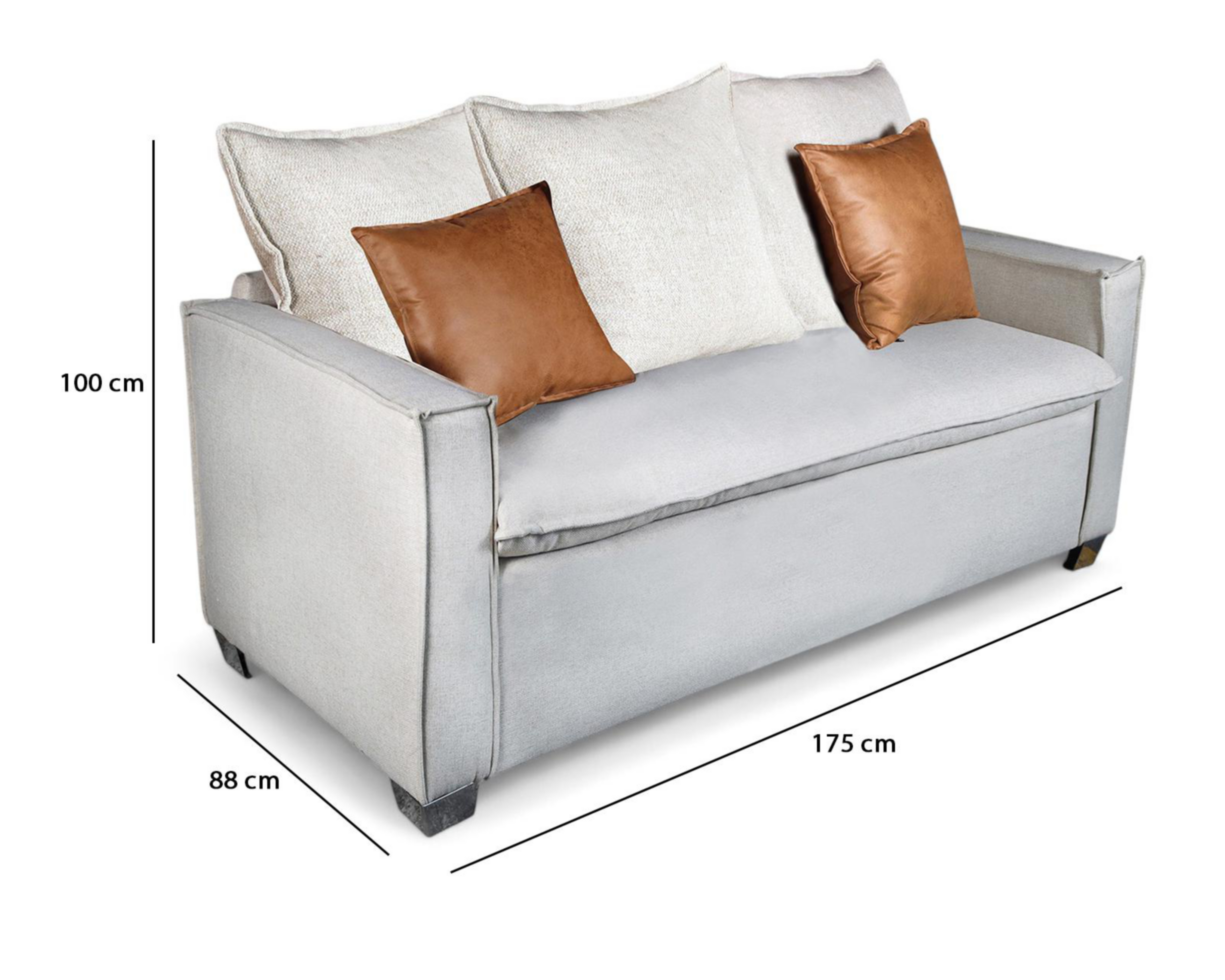 Foto 7 | Sofá Loveseat Constanza Contemporáneo