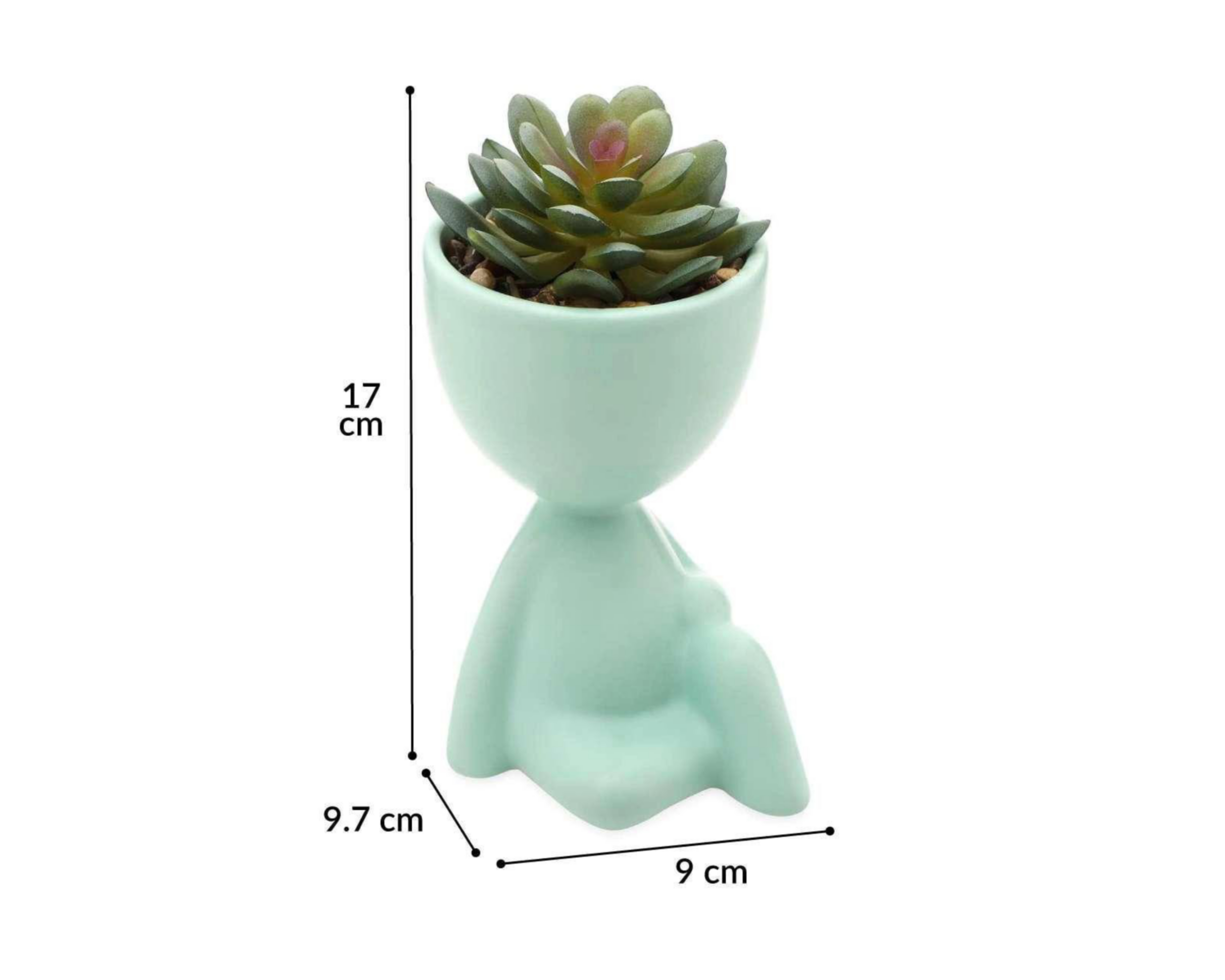 Foto 5 pulgar | Planta Artificial con Maceta Starhaus 17 cm