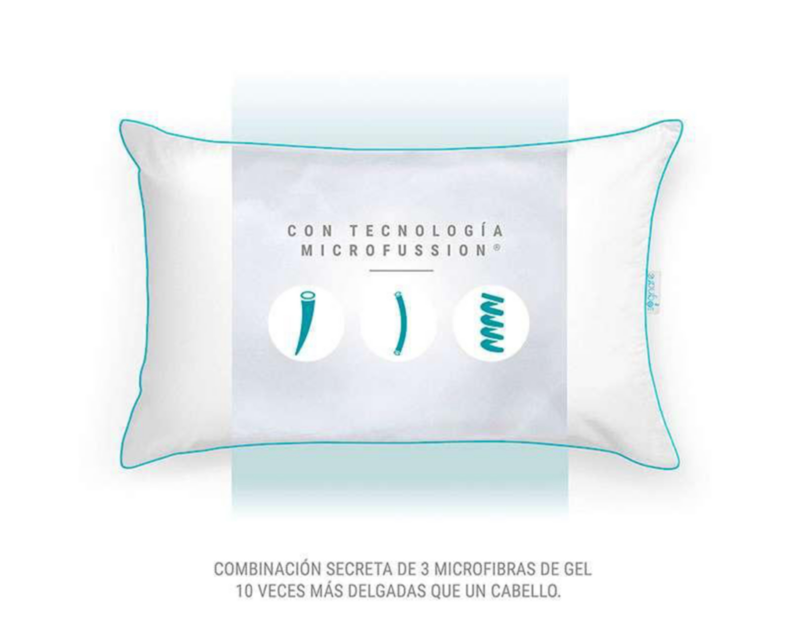 Foto 3 | Almohada Sognare Nuo Estándar Semi Firme 2 Piezas