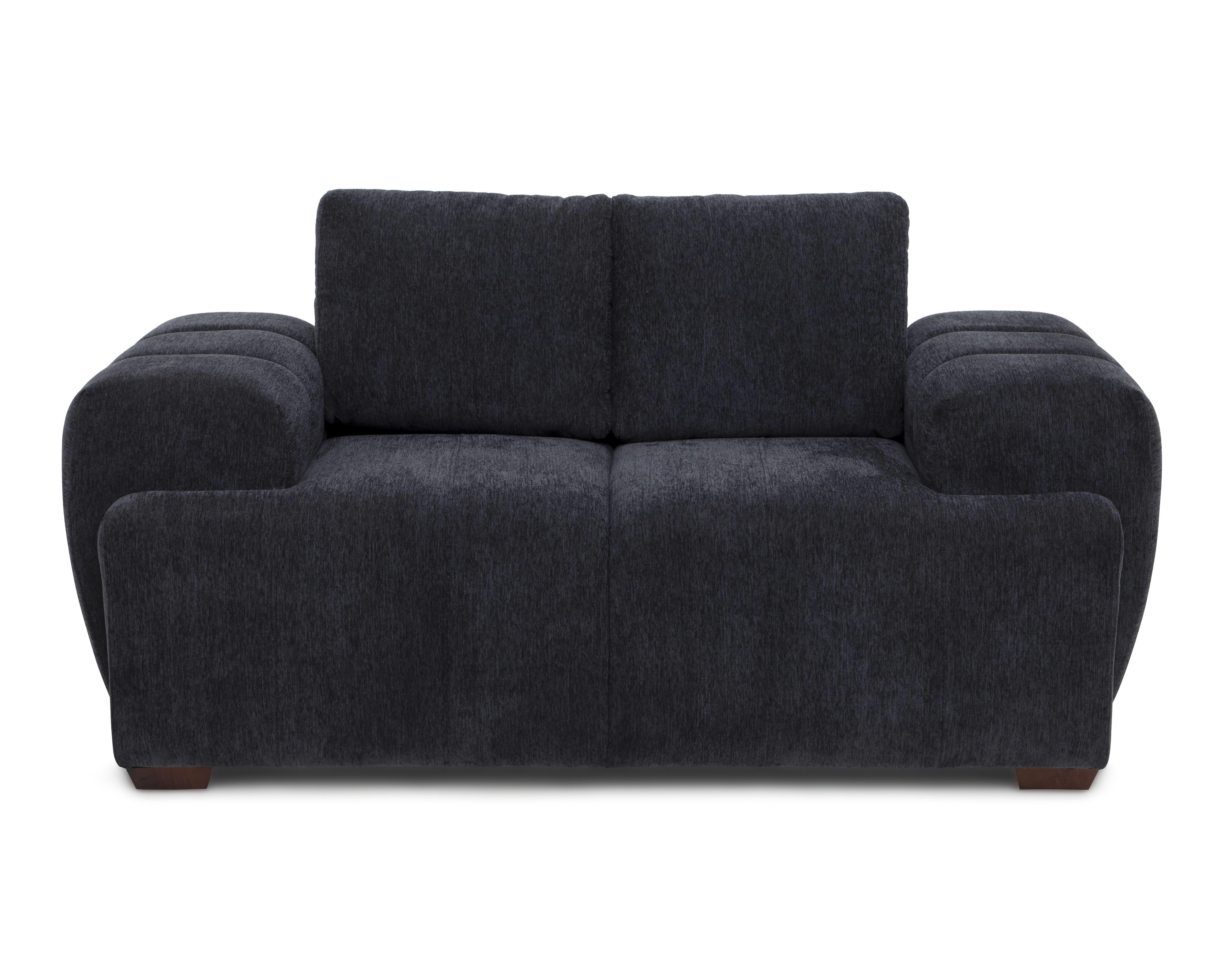 Foto 3 pulgar | Loveseat Navy Contemporáneo