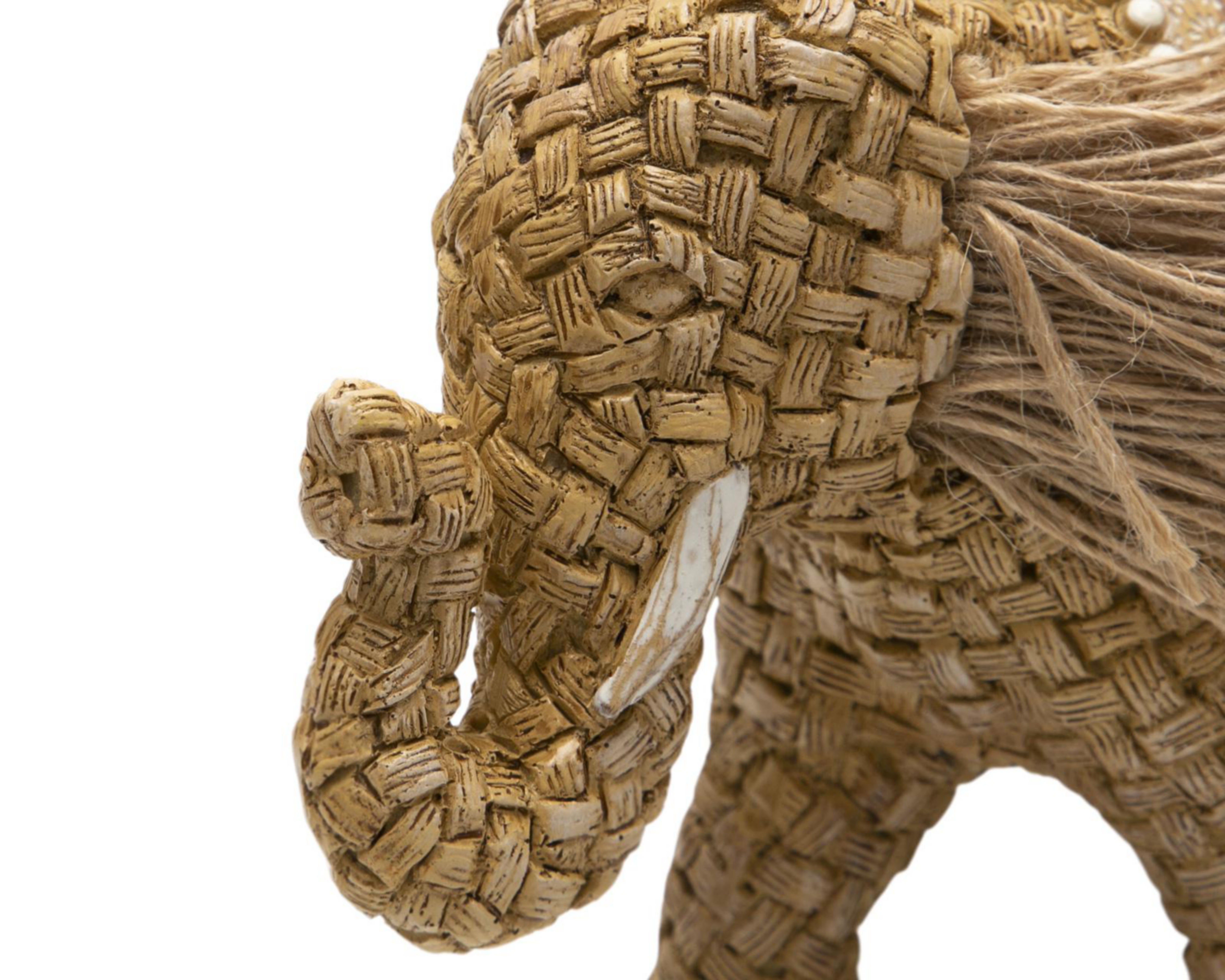 Foto 4 | Escultura de Elefante Tawny de Resina
