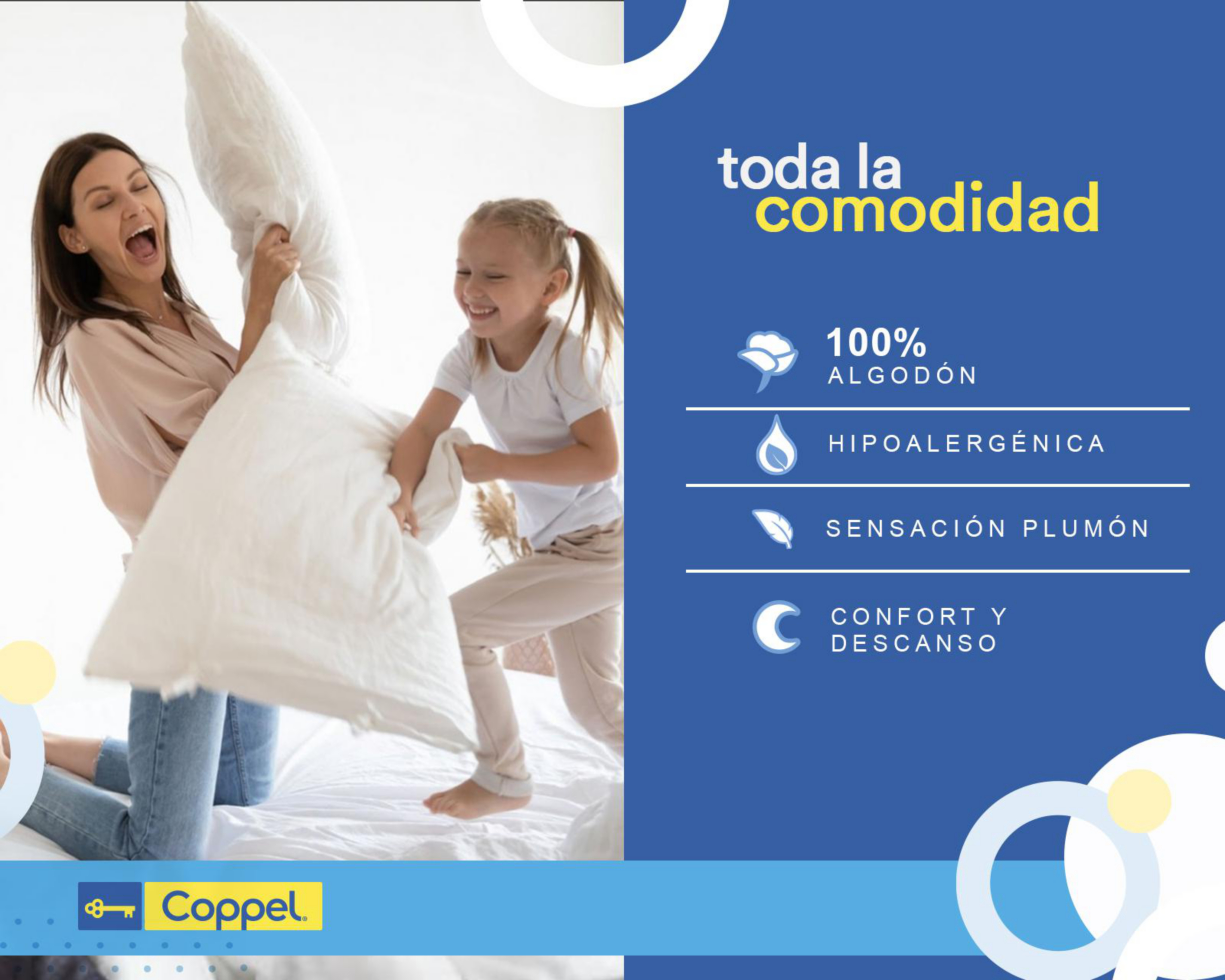 Foto 7 | Almohada Dues Terapéutica Confort Estándar Suave