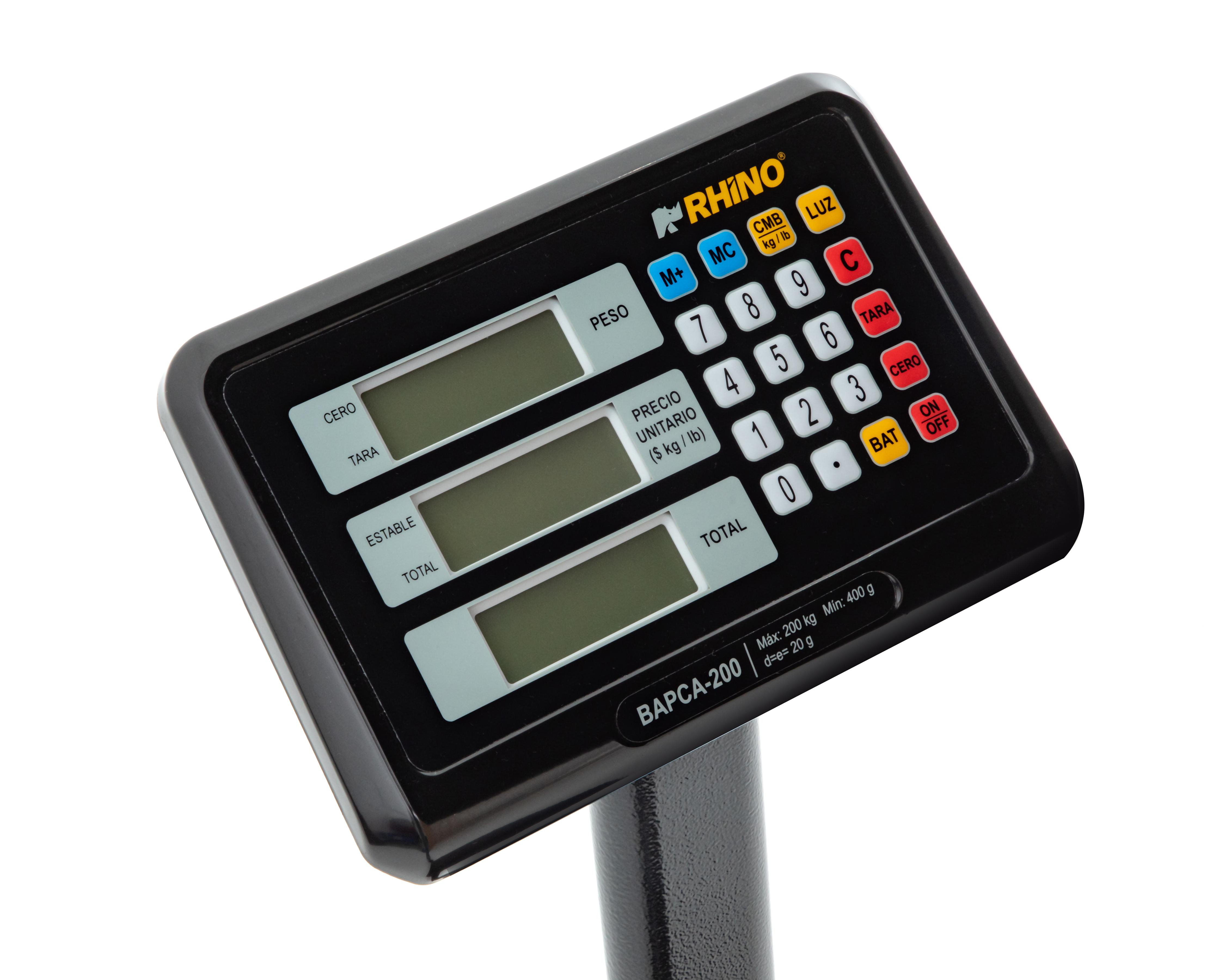 Foto 4 pulgar | Báscula de Plataforma Rhino Digital