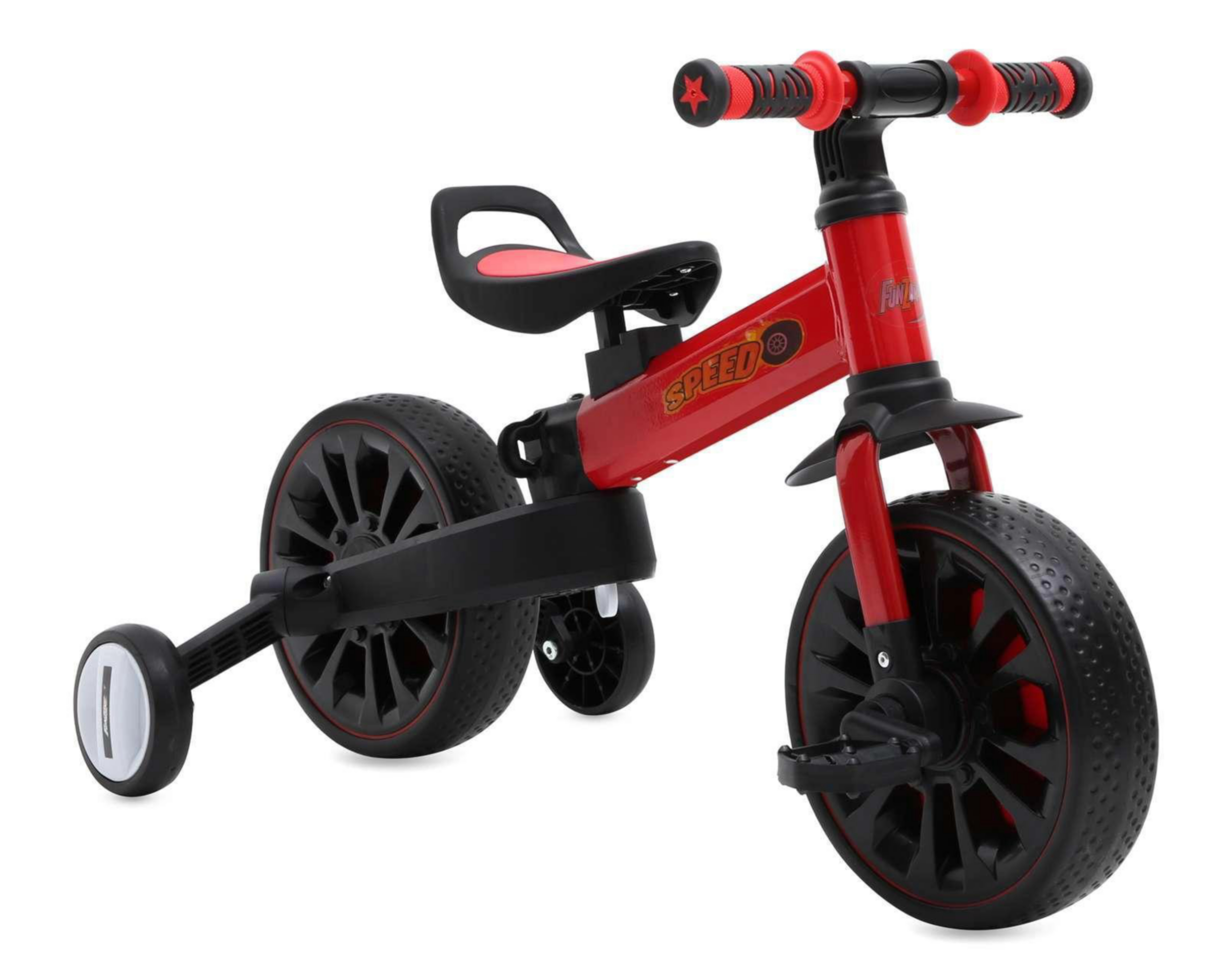 Bicicleta Infantil 3 en 1 Roja