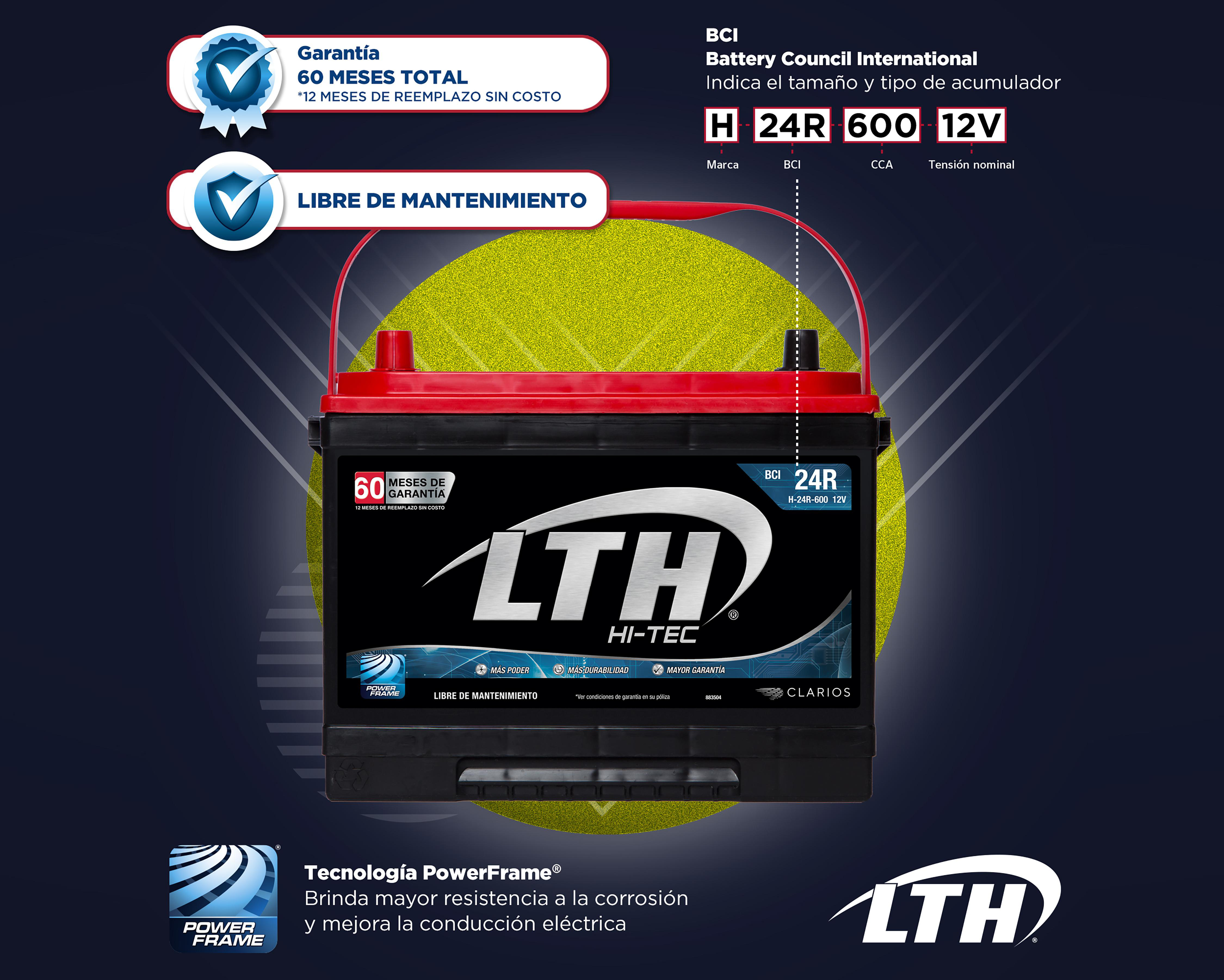 Foto 4 | Acumulador LTH H-24R-600