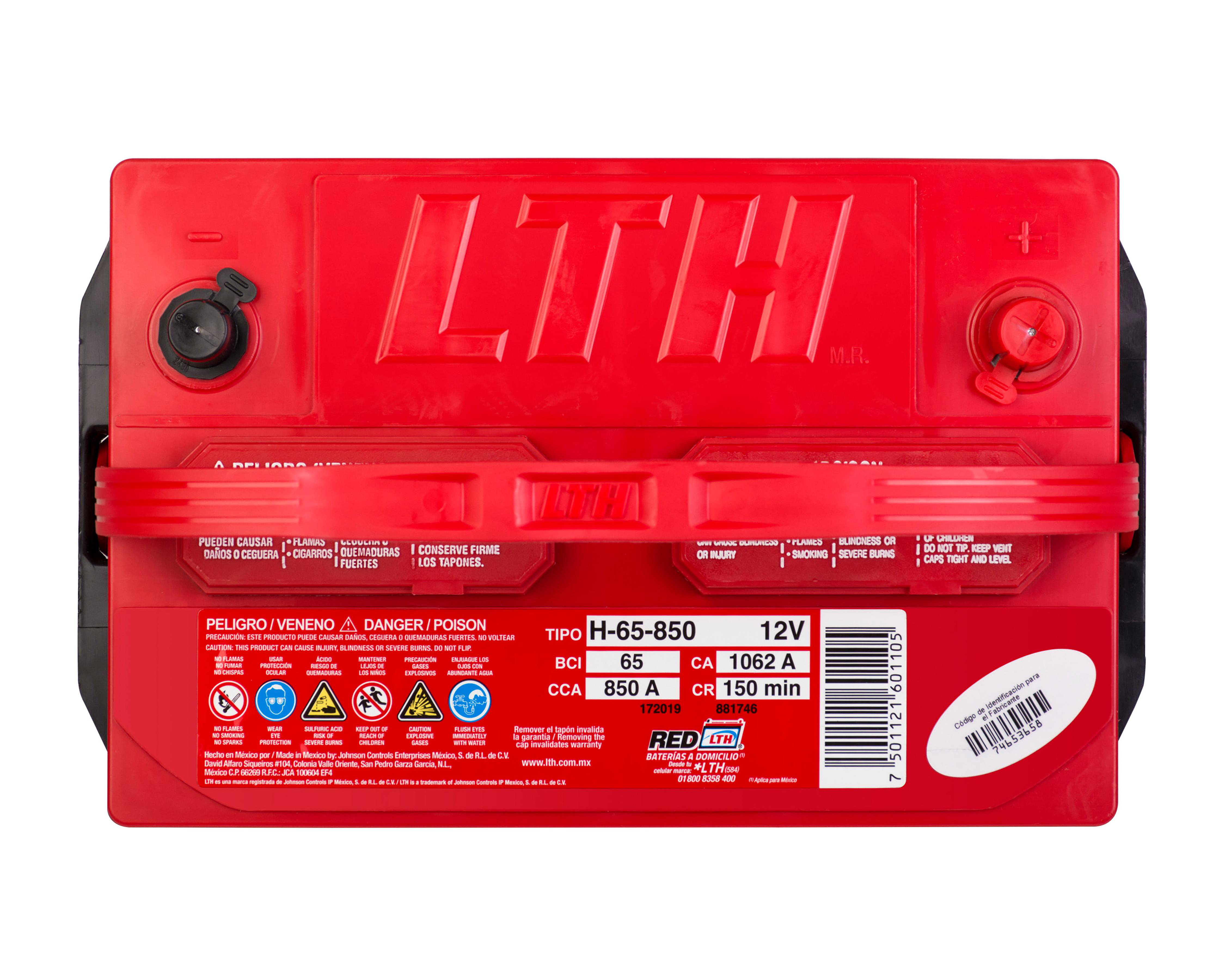 Foto 6 | Acumulador LTH H-65-850
