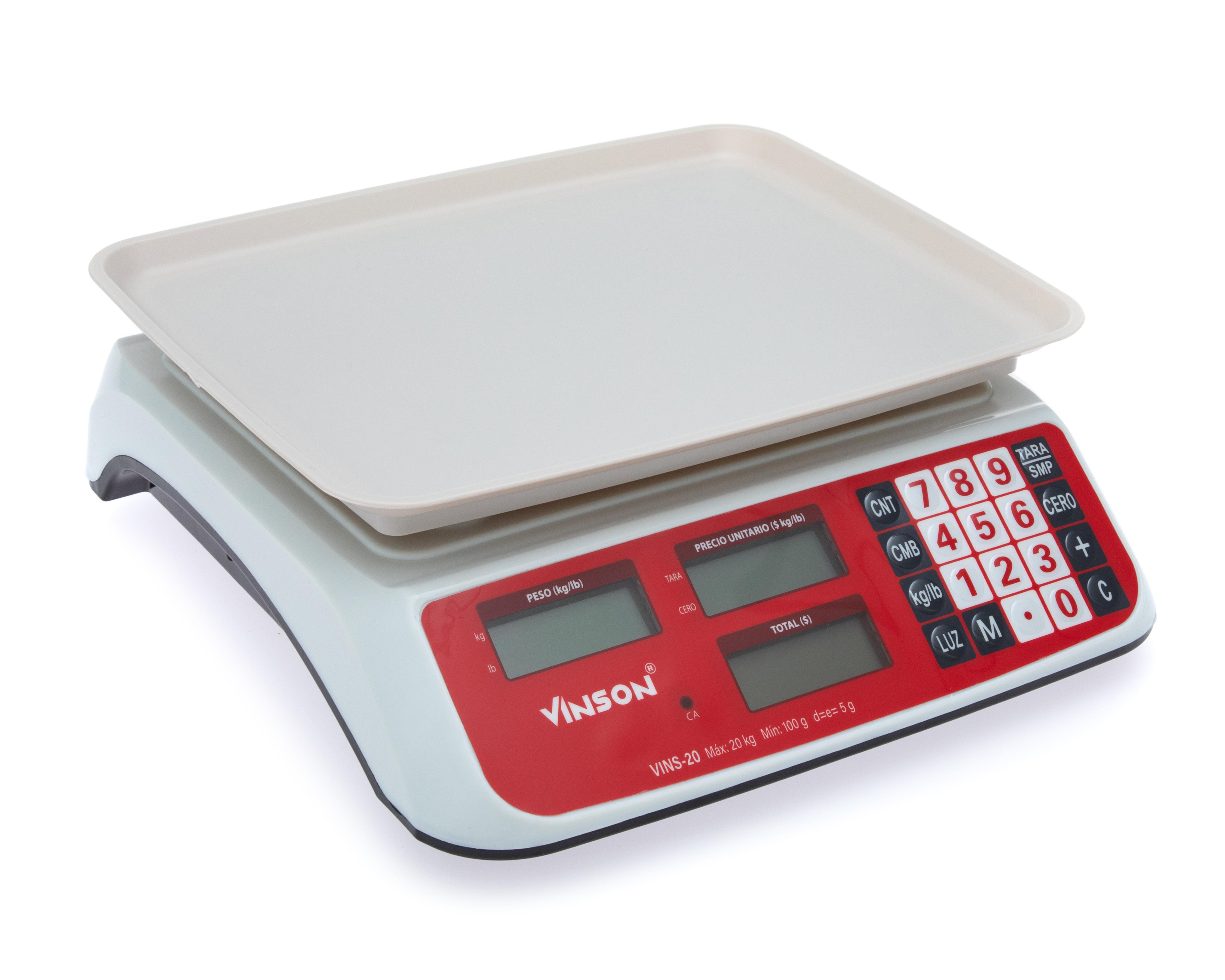 Báscula Electrónica Vinson Multifunción 20 kg