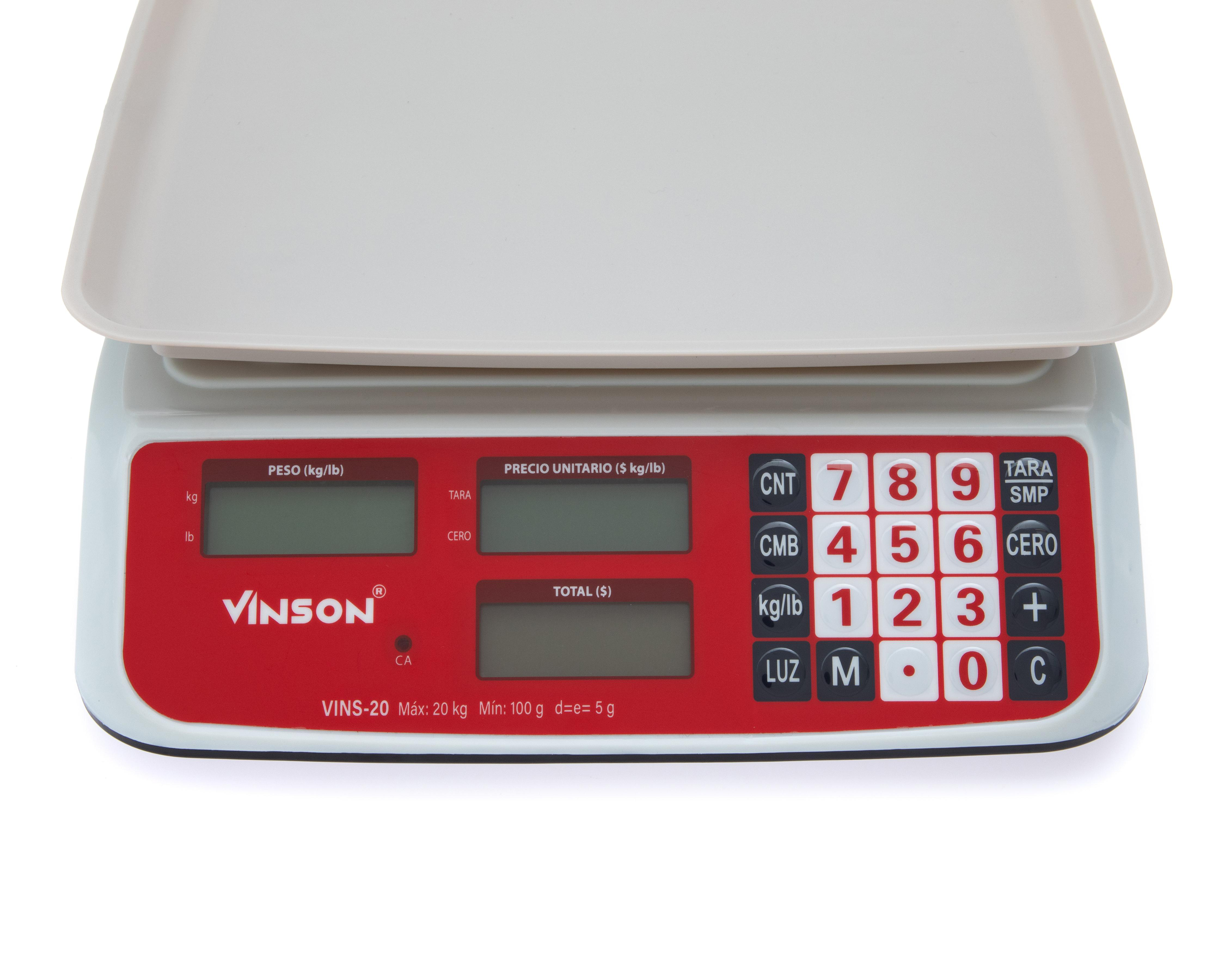 Foto 4 pulgar | Báscula Electrónica Vinson Multifunción 20 kg