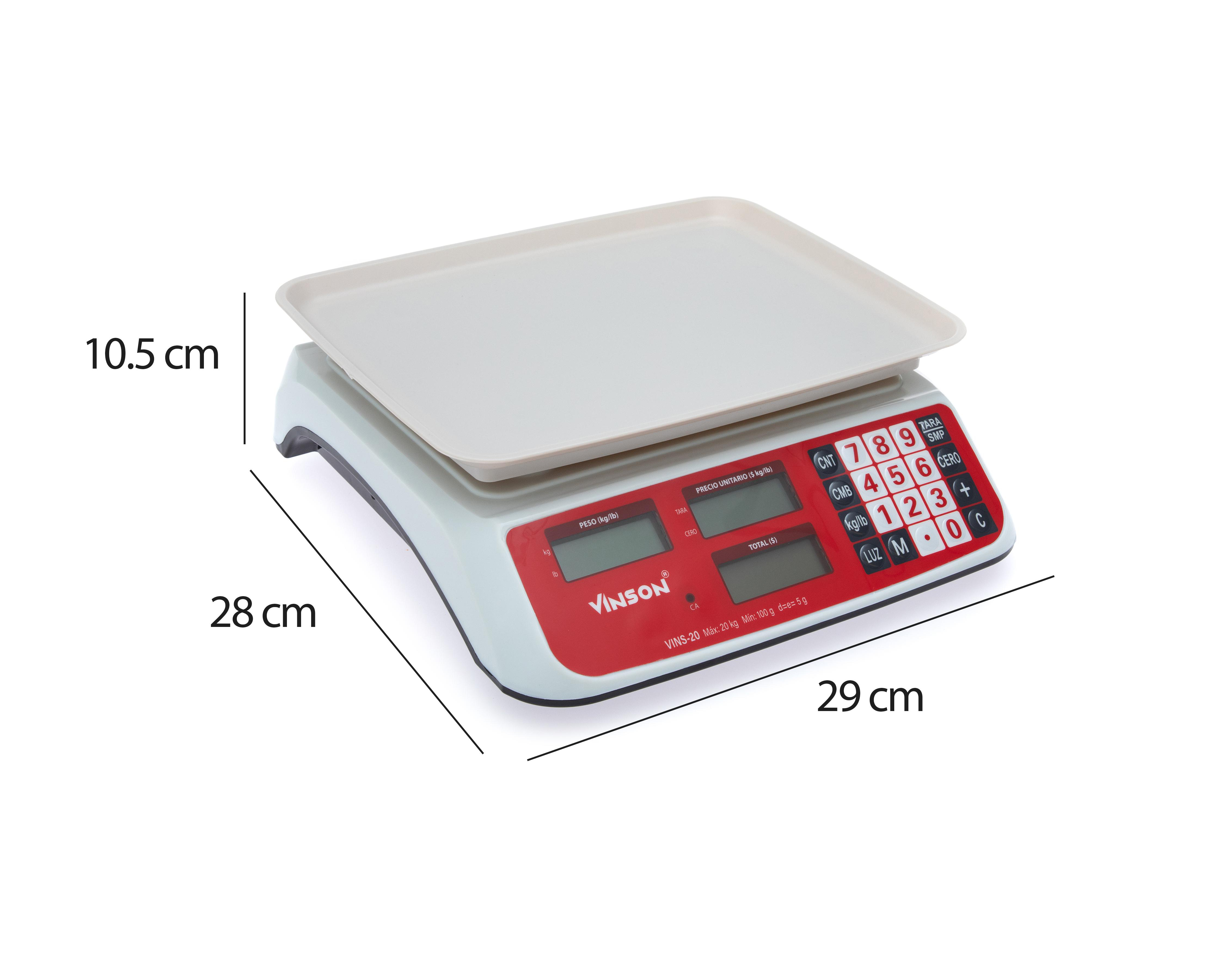 Foto 5 pulgar | Báscula Electrónica Vinson Multifunción 20 kg