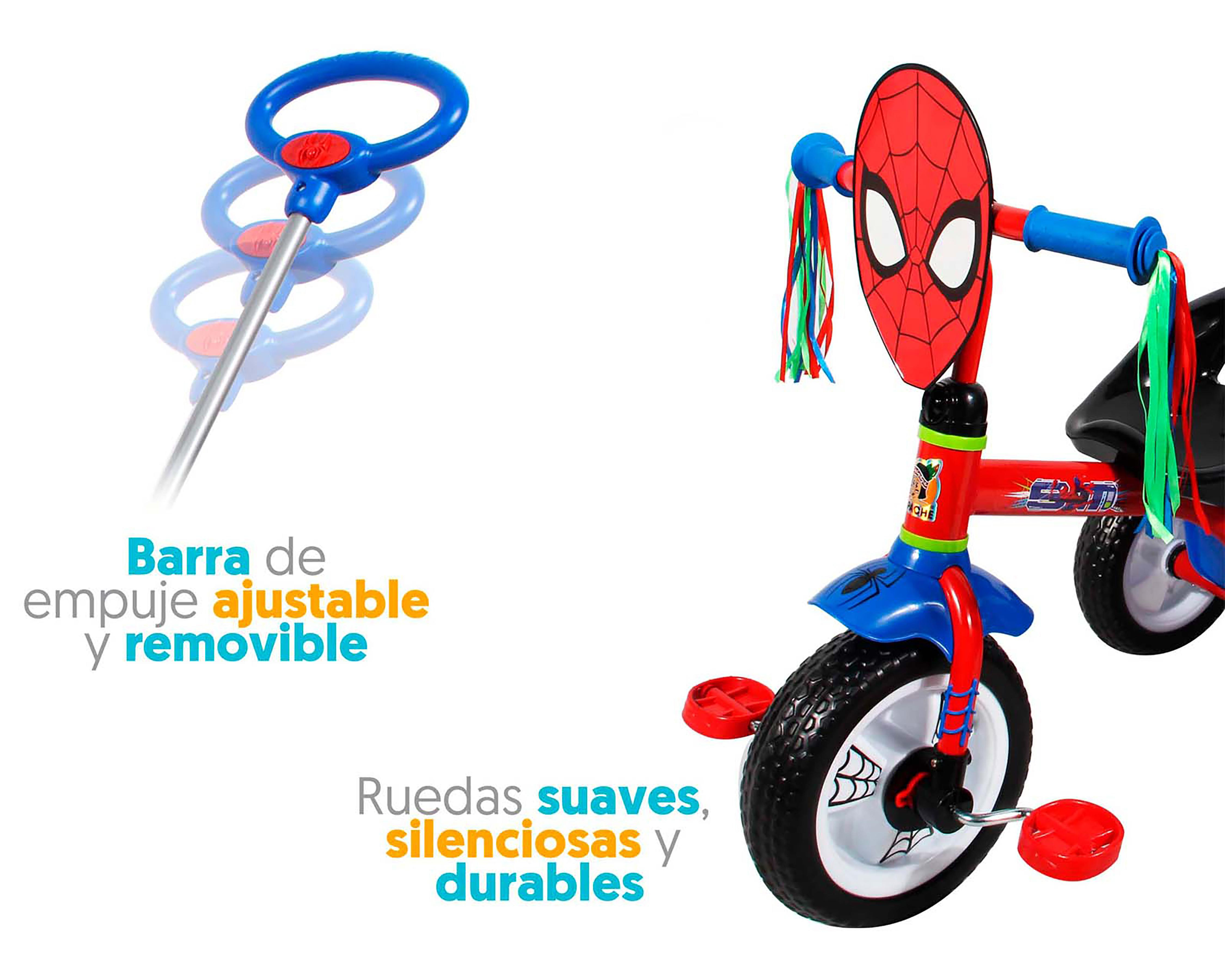 Foto 3 pulgar | Triciclo Apache Spiderman color Rojo