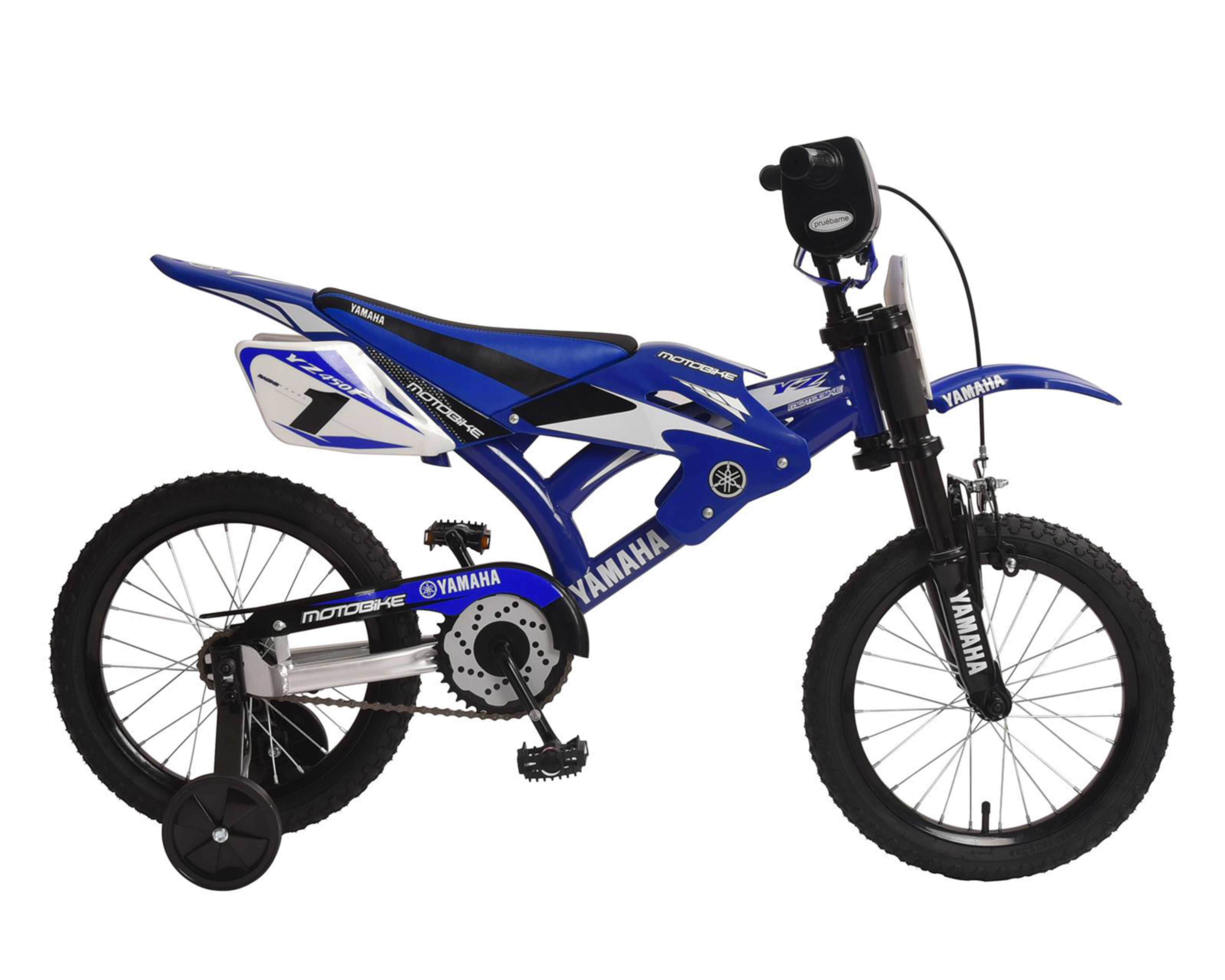 Foto 3 pulgar | Bicicleta Infantil Yamaha Motobike Rodado 16 Azul