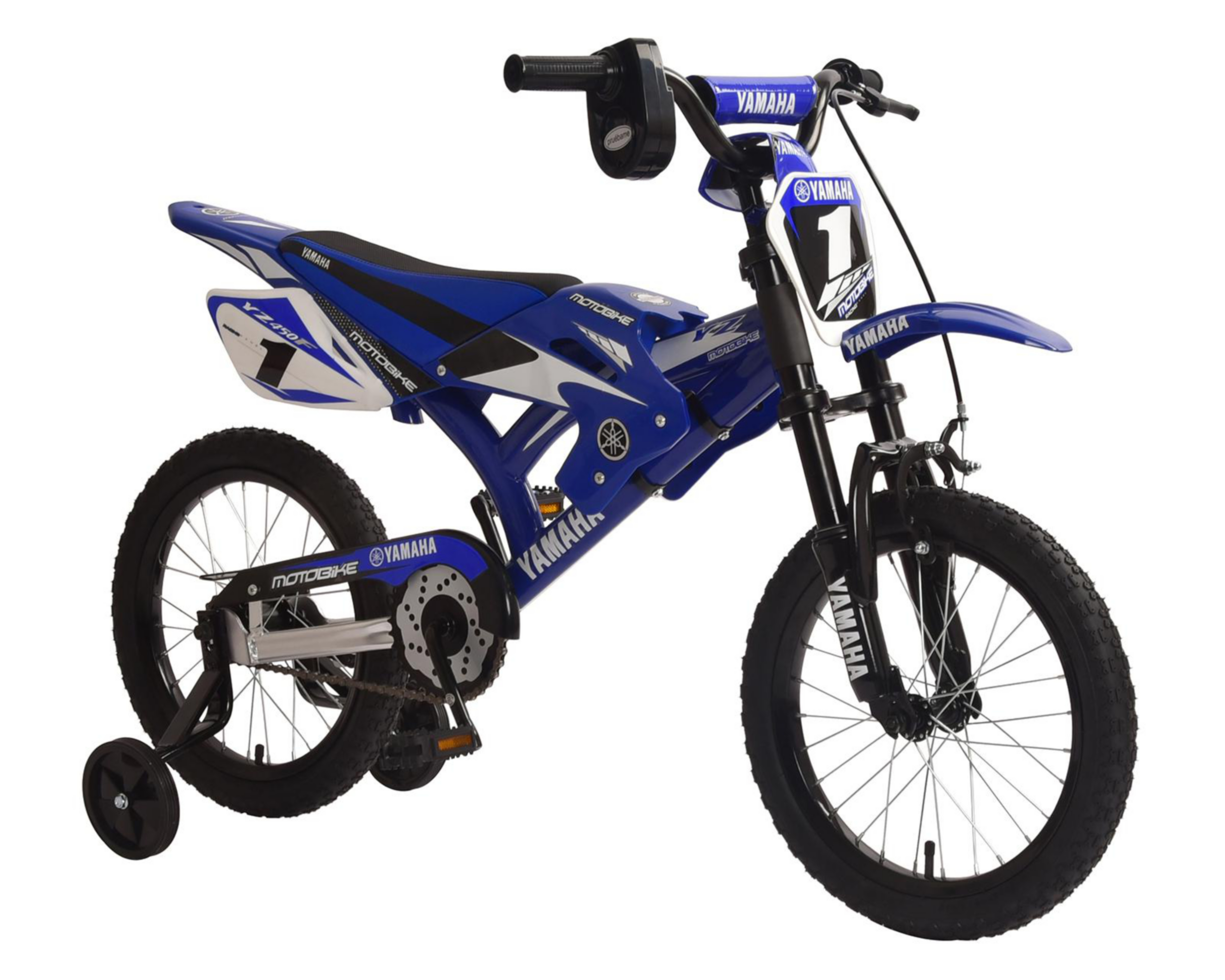Foto 8 pulgar | Bicicleta Infantil Yamaha Motobike Rodado 16 Azul