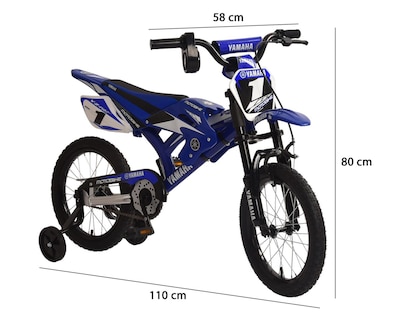 Foto 8 | Bicicleta Infantil Yamaha Motobike Rodado 16 Azul
