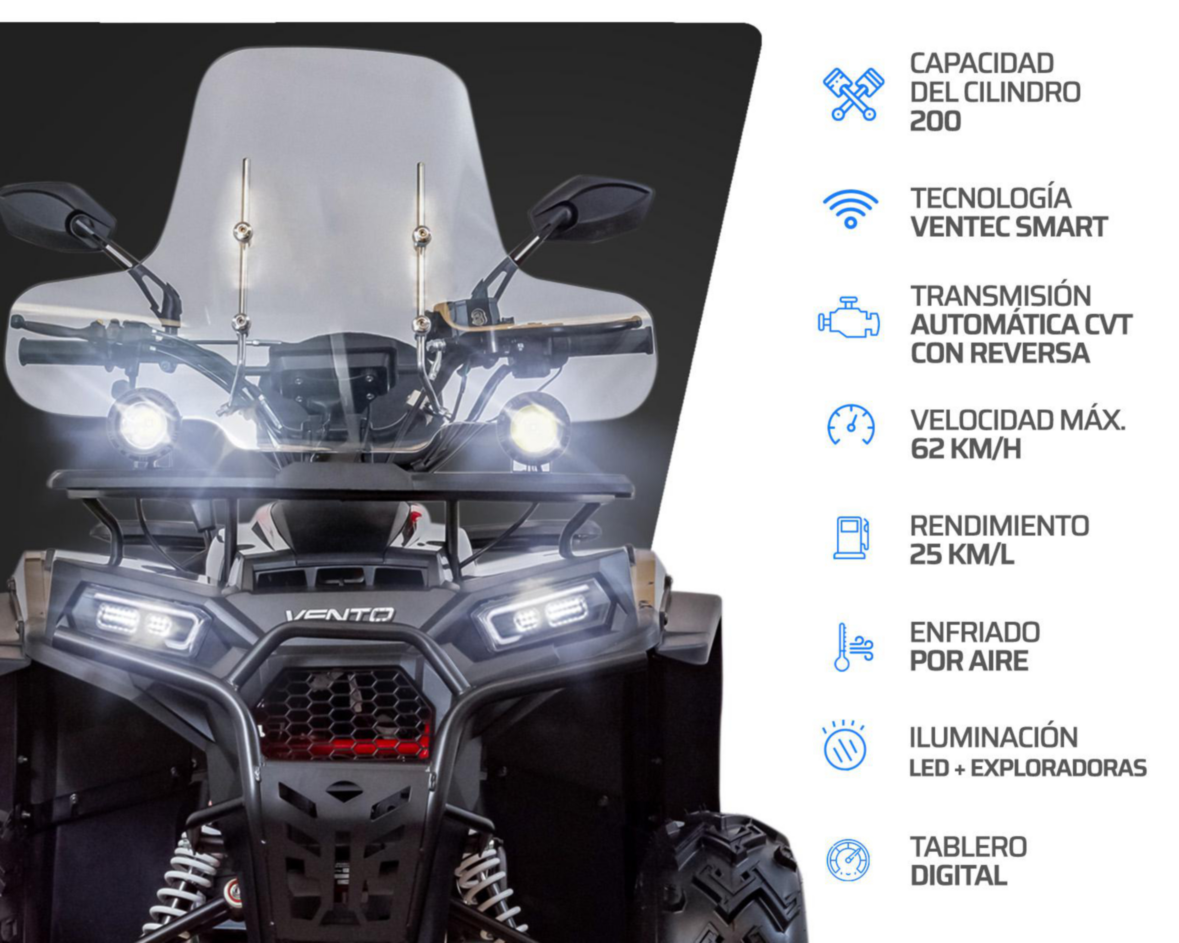 Foto 6 pulgar | Cuatrimoto Vento Gladiator 200 cc 2025