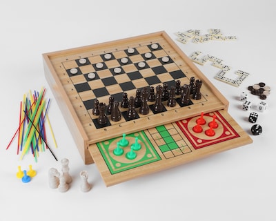 Foto 1 | Ajedrez Ambassador con Juegos Variados