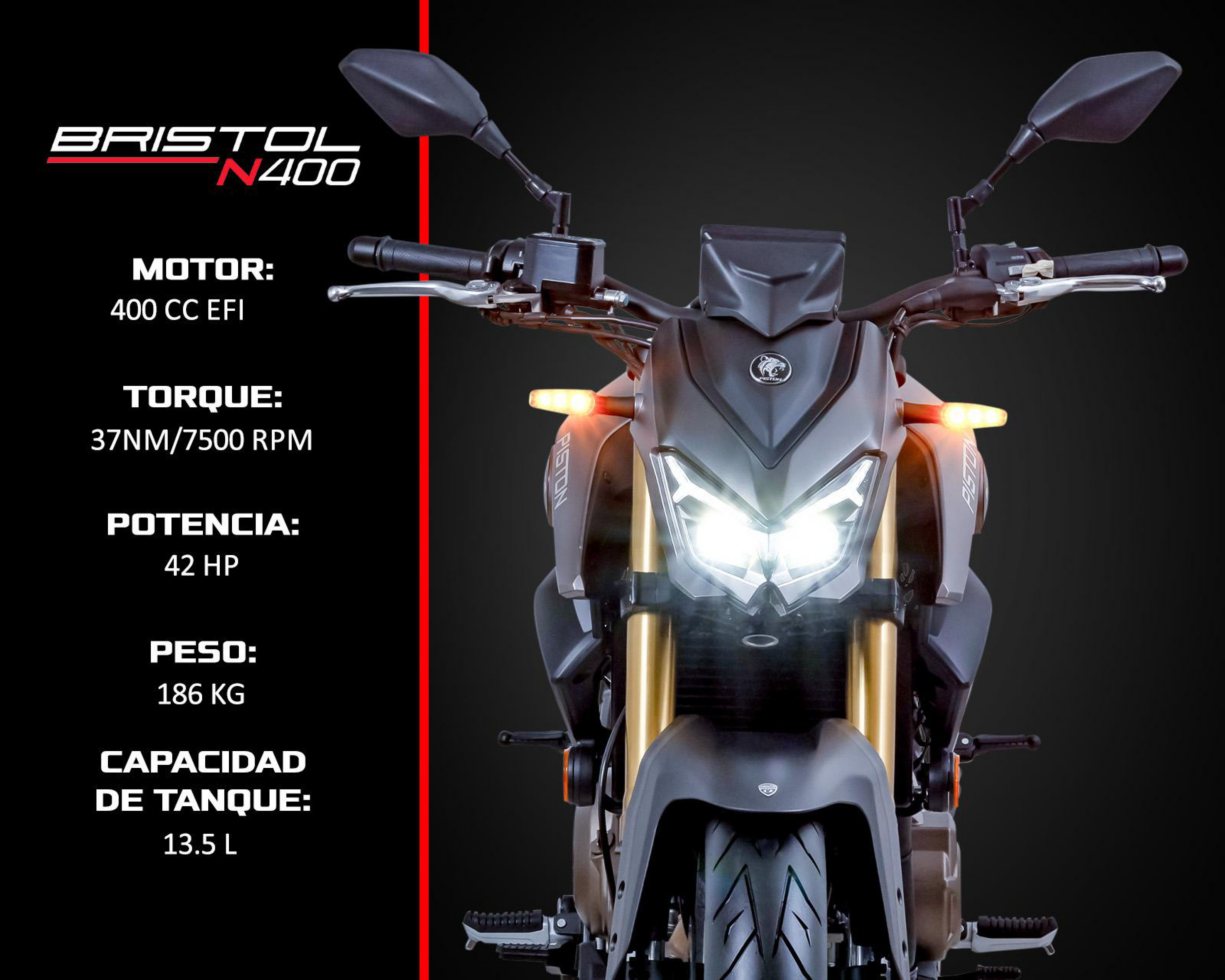 Foto 6 pulgar | Motocicleta American Piston N400 Bristol 400 cc 2025