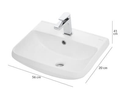Foto 7 | Lavabo y Pedestal de Cerámica Helvex Op Cardo Premium