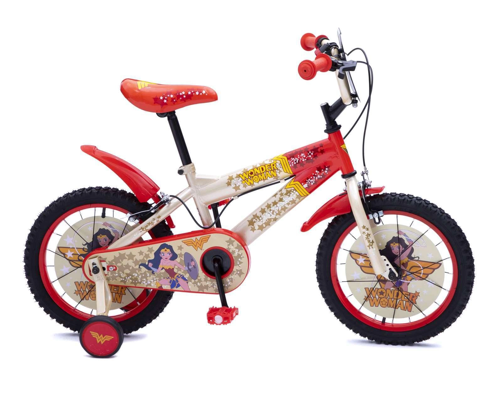 Foto 3 pulgar | Bicicleta Infantil Wonder Woman 16" Roja