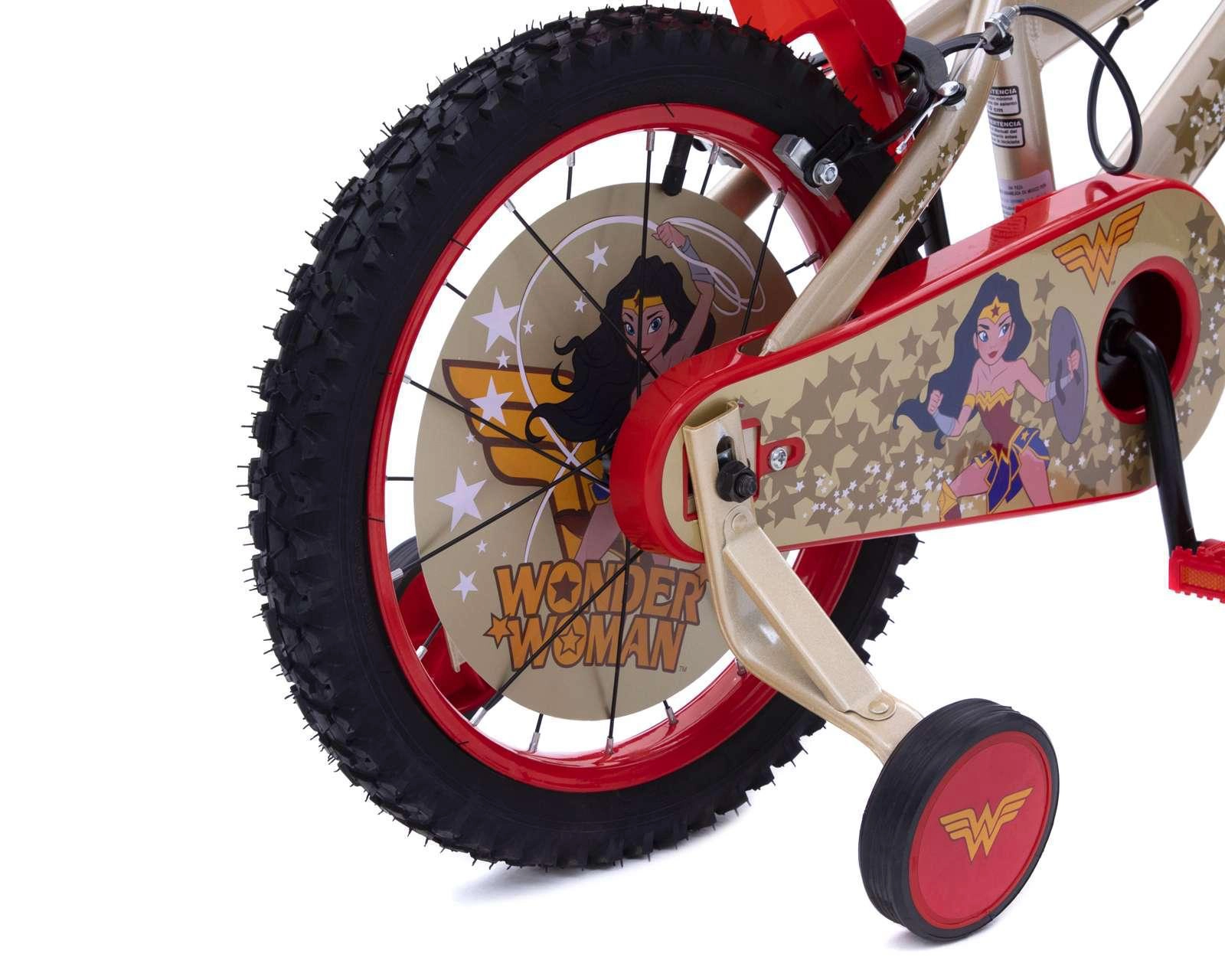 Foto 5 pulgar | Bicicleta Infantil Wonder Woman 16" Roja