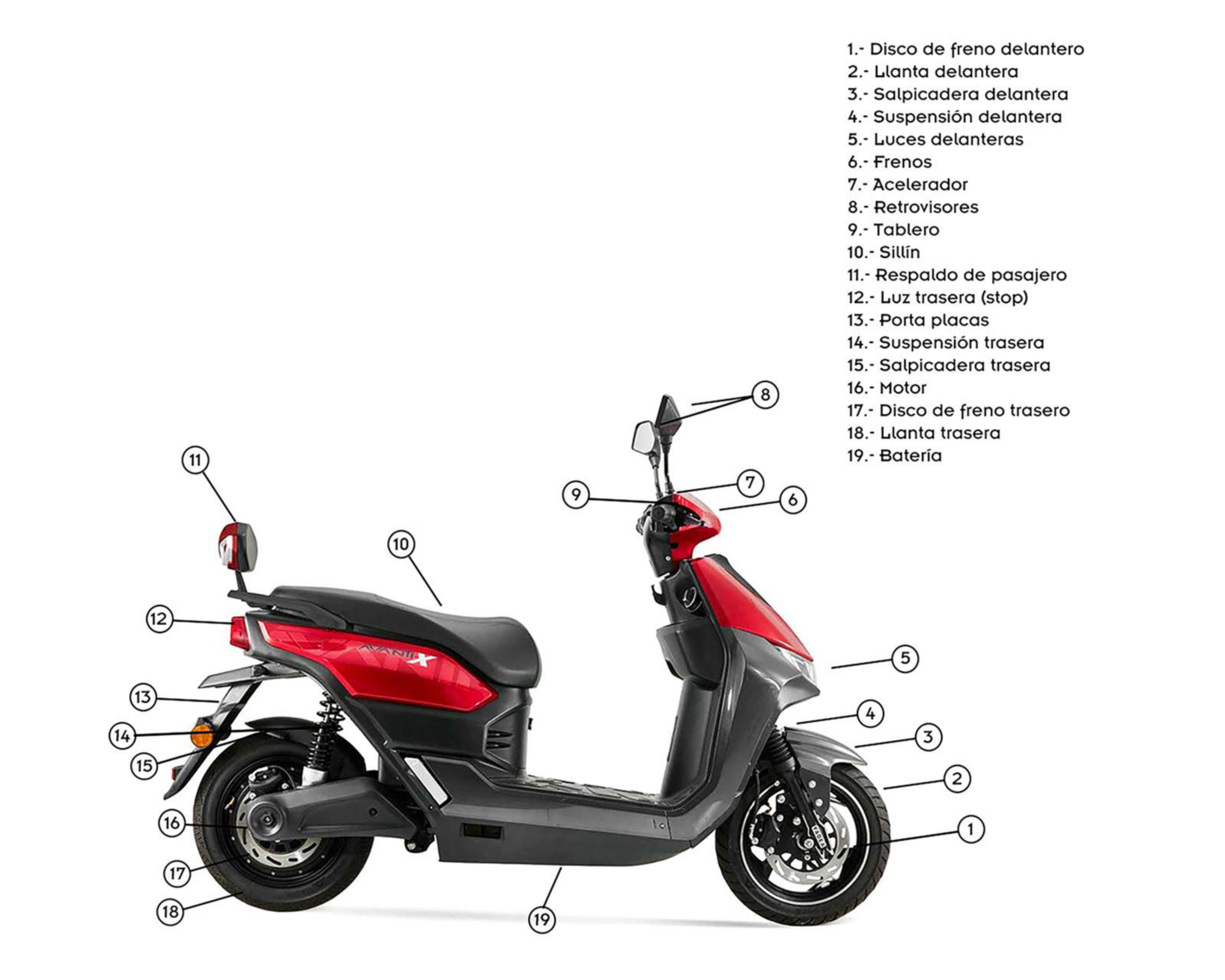 Foto 7 pulgar | Moto Eléctrica Yadea Avanti X 2025