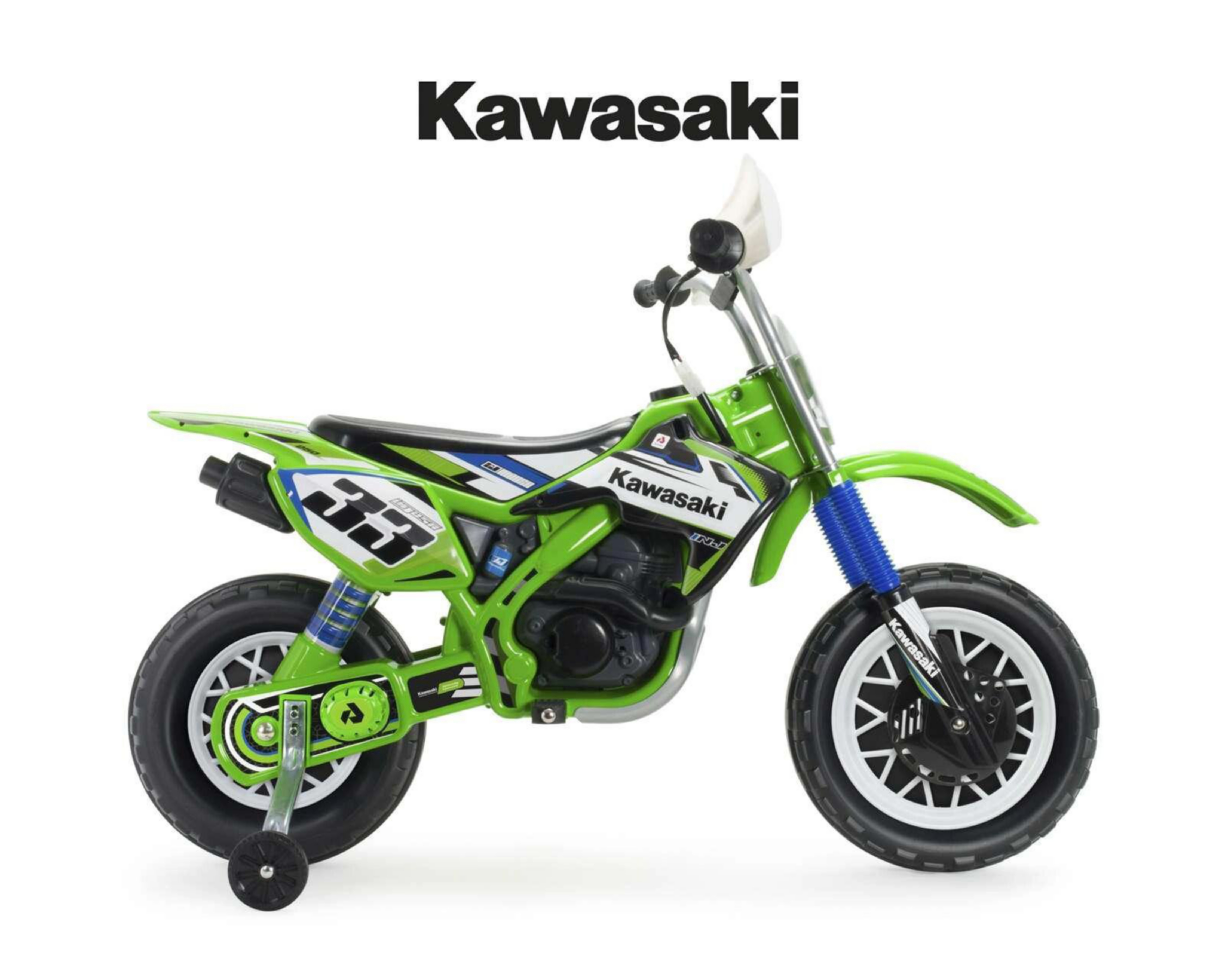 Foto 4 pulgar | Montable Eléctrico Injusa Kawasaki Thunder Verde