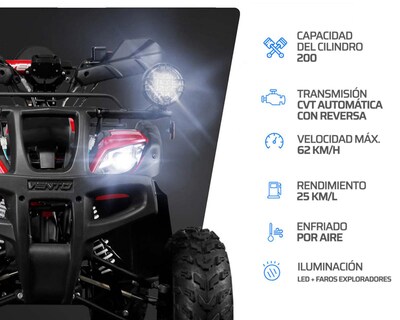 Foto 4 | Cuatrimoto Vento Reptile Trek 200 cc 2026