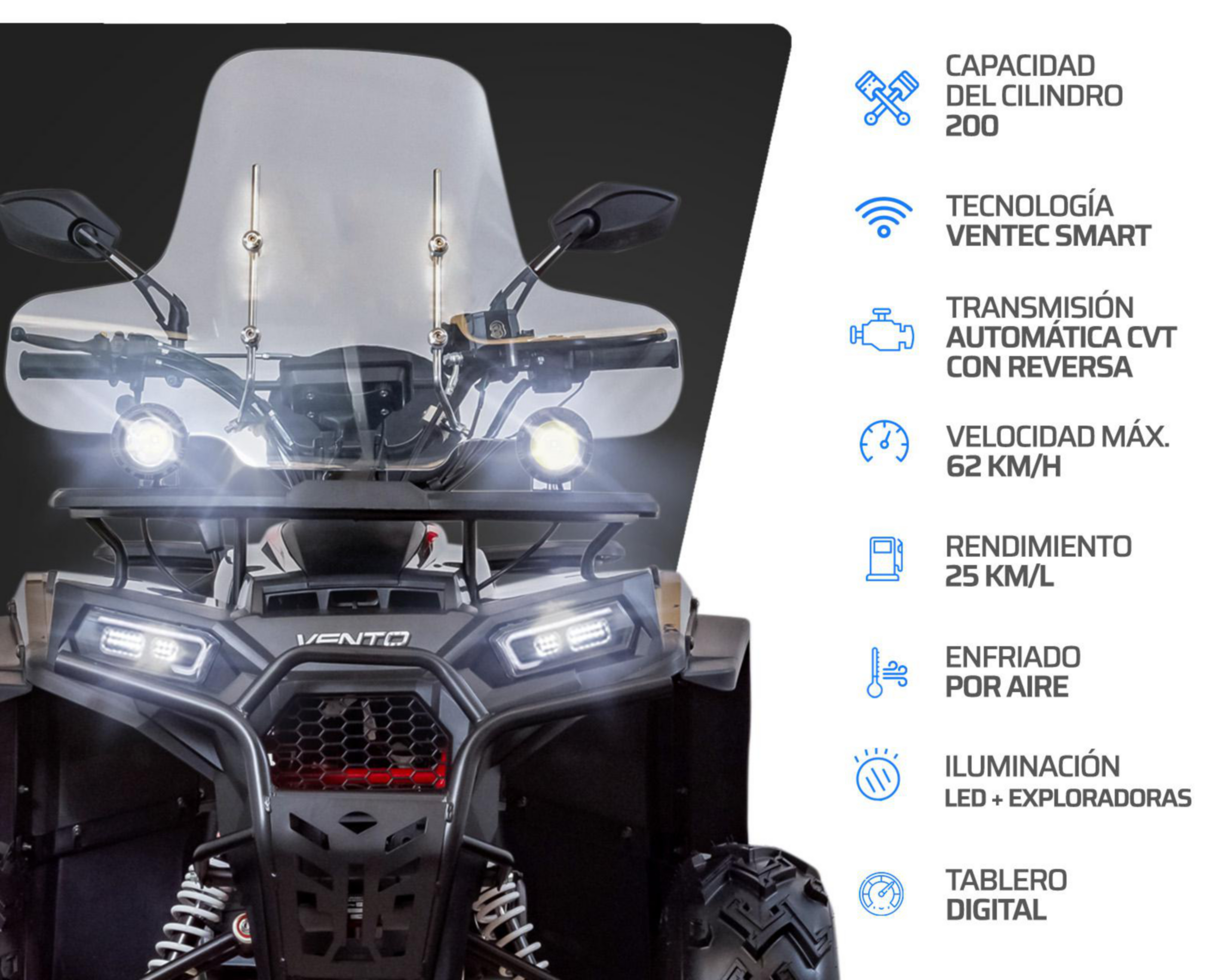 Foto 5 | Cuatrimoto Vento Gladiator 2.0 200 cc 2026