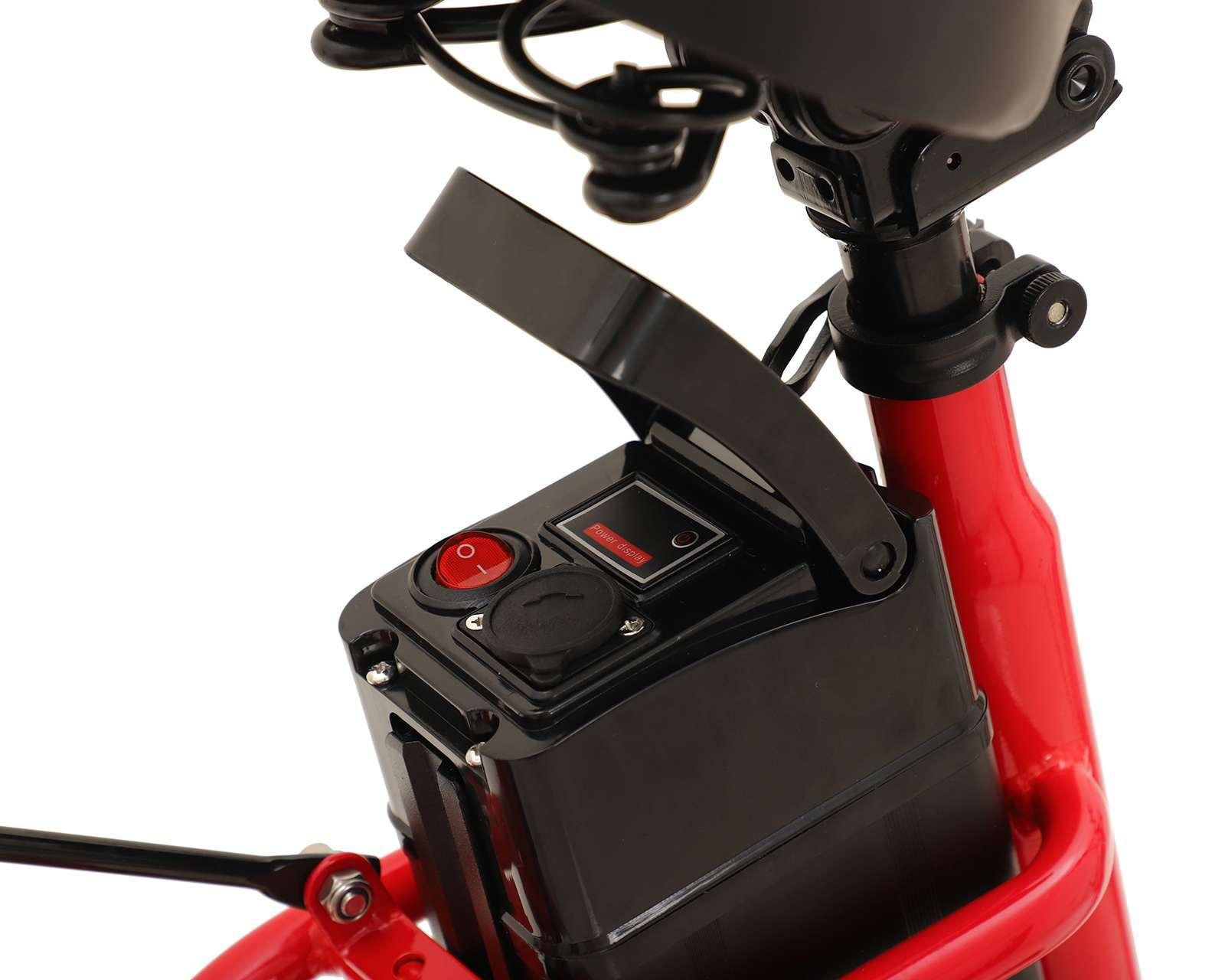 Foto 9 pulgar | Bicicleta Eléctrica Getgo Go To 26" Roja