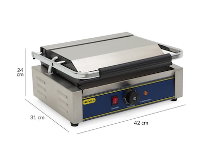 Foto 5 | Parilla de Contacto Grill Noval PLG-300 de Acero Inoxidable