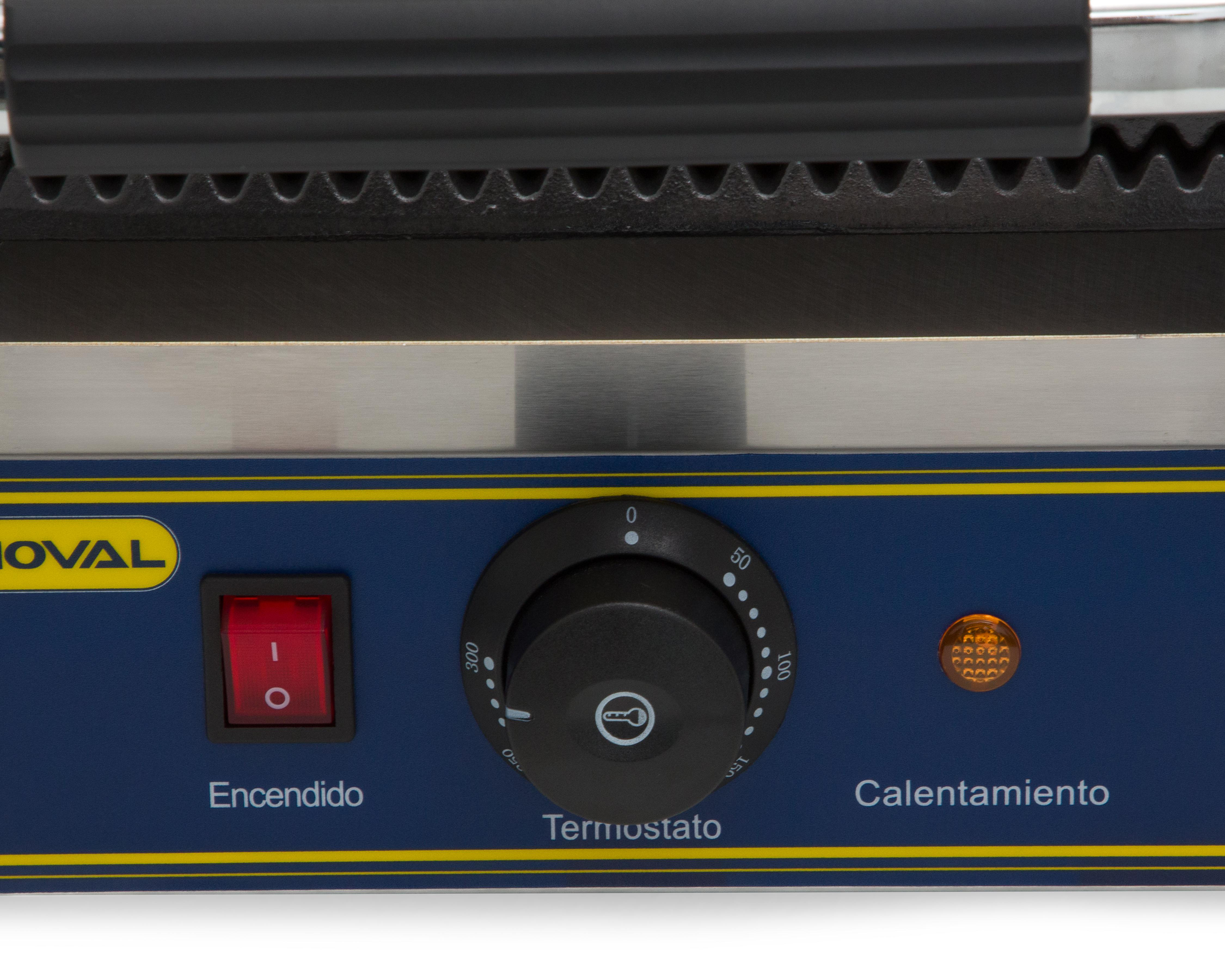 Foto 4 | Parrilla de Contacto Grill Noval PLG-300 de Acero Inoxidable