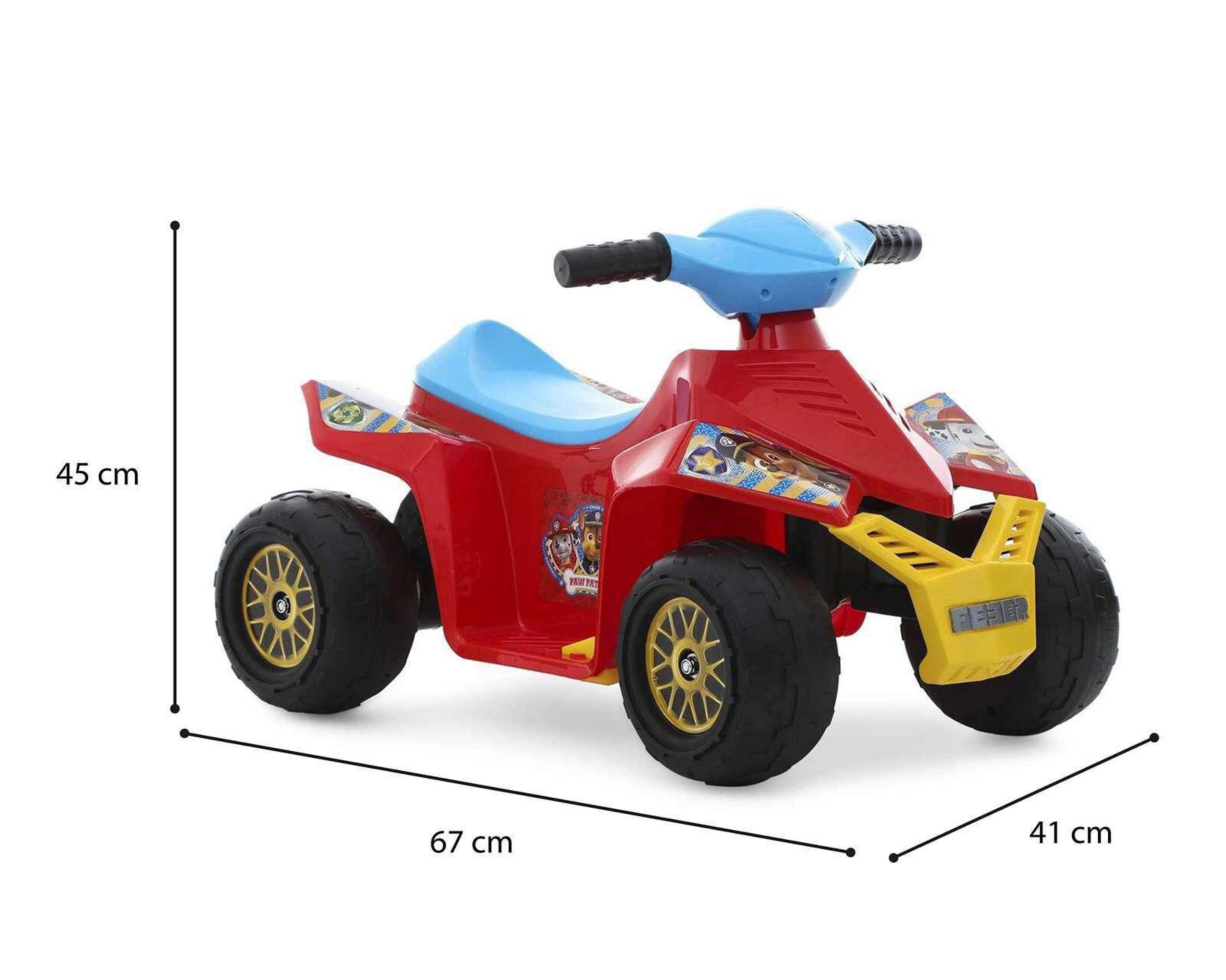 Foto 6 | Montable Eléctrico Feber Paw Patrol Rojo