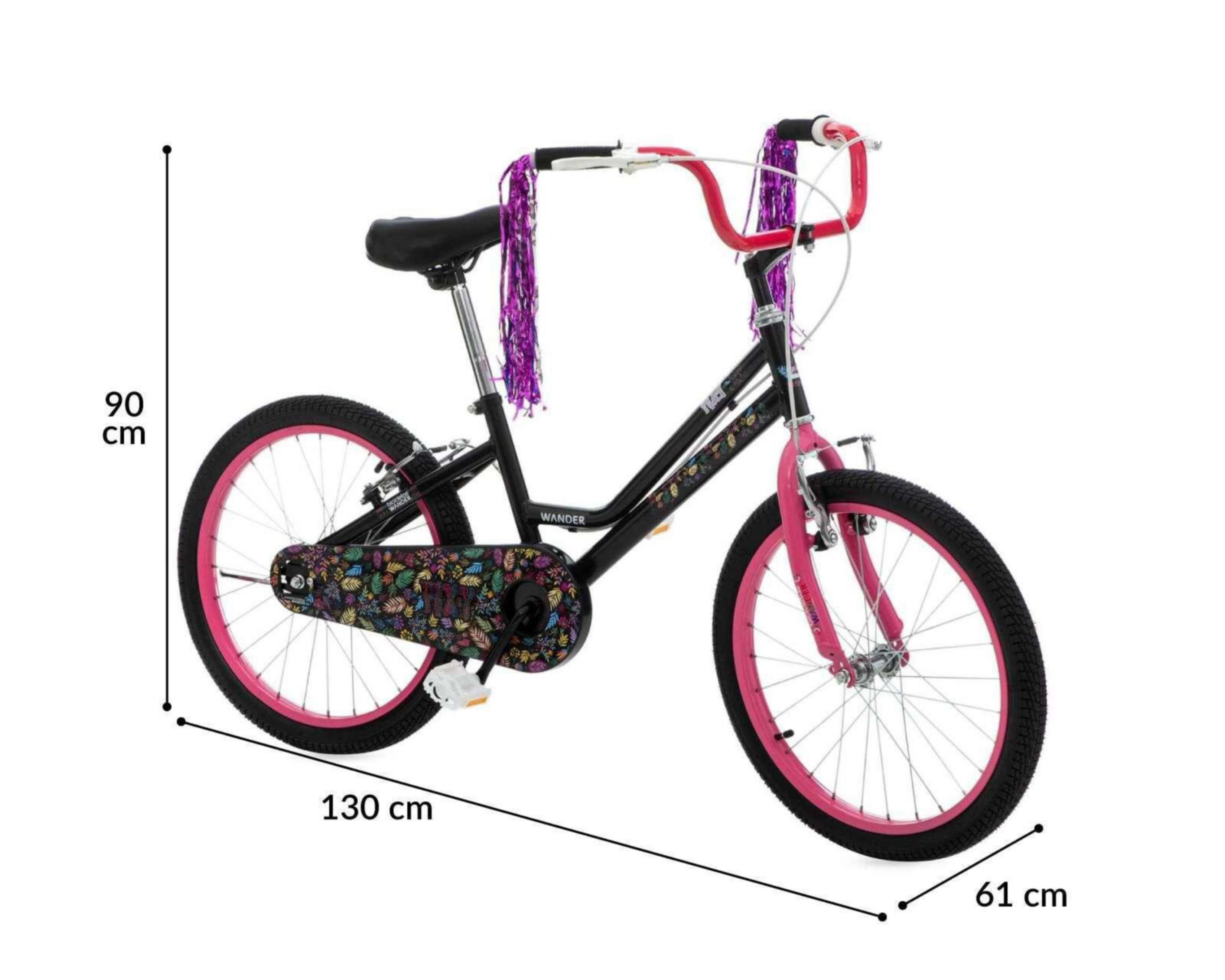 Foto 8 pulgar | Bicicleta Infantil Pixy 20'' Negra