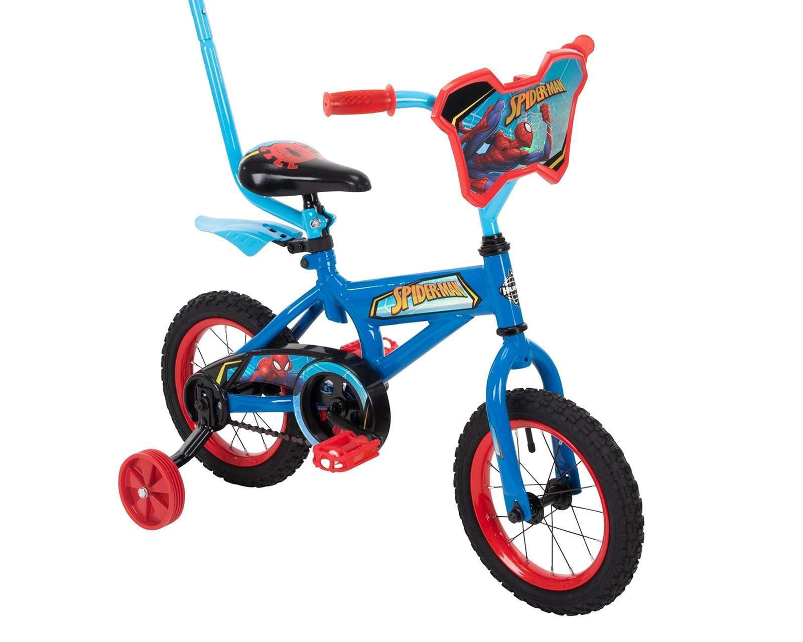 Foto 3 pulgar | Bicicleta Infantil Huffy Spiderman de 12" Azul