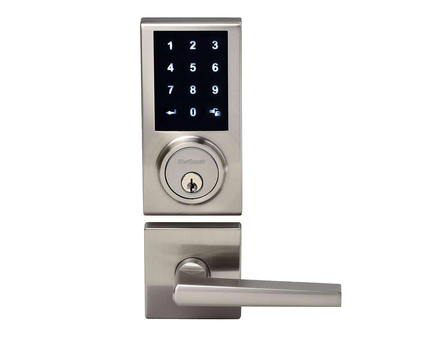 Foto 2 pulgar | Cerrojo Electrónico Kwikset 274+ manija para Puerta Principal con Manija y Pantalla Táctil