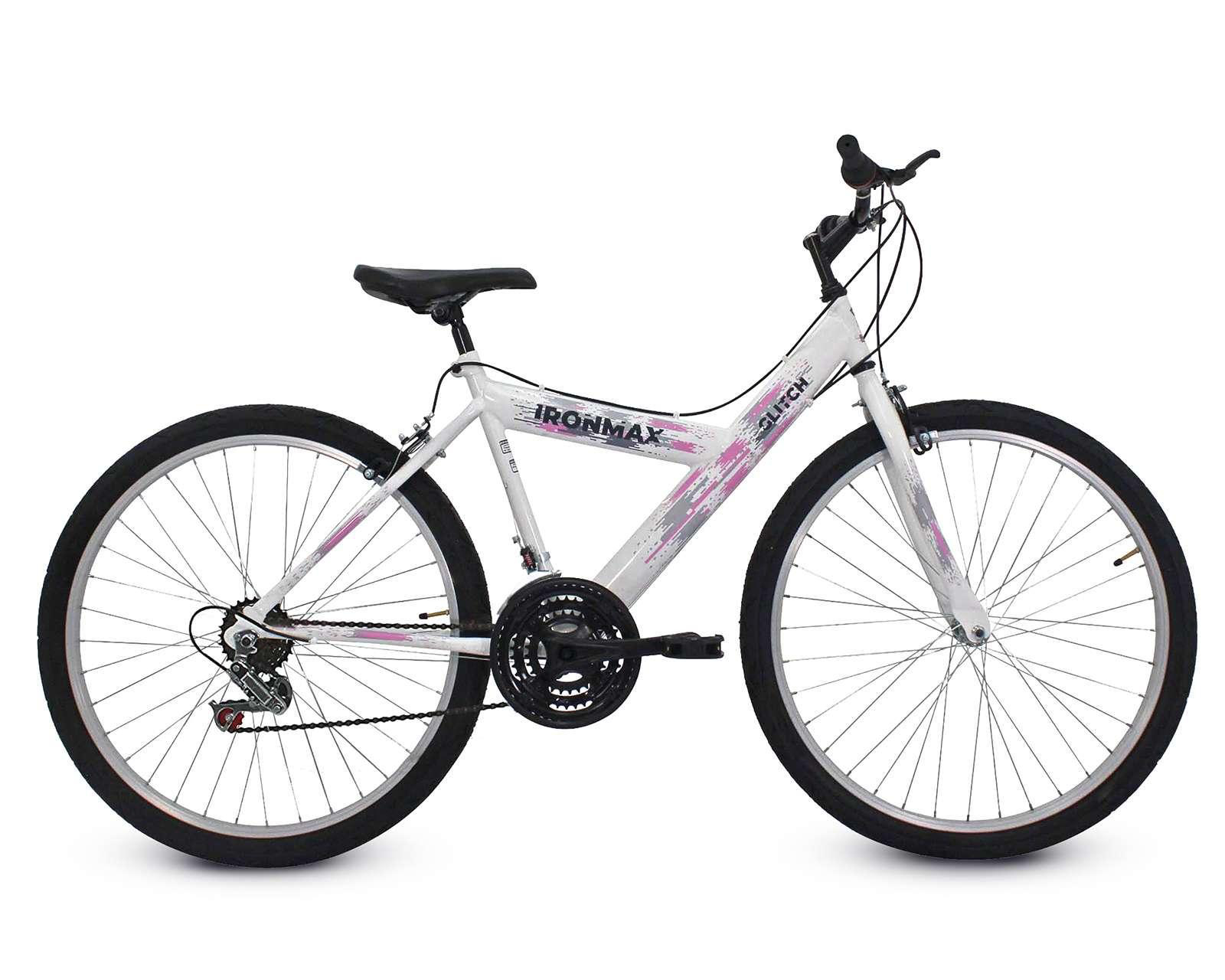 Foto 3 pulgar | Bicicleta Urbana Ironmax Glitch 26" Blanca