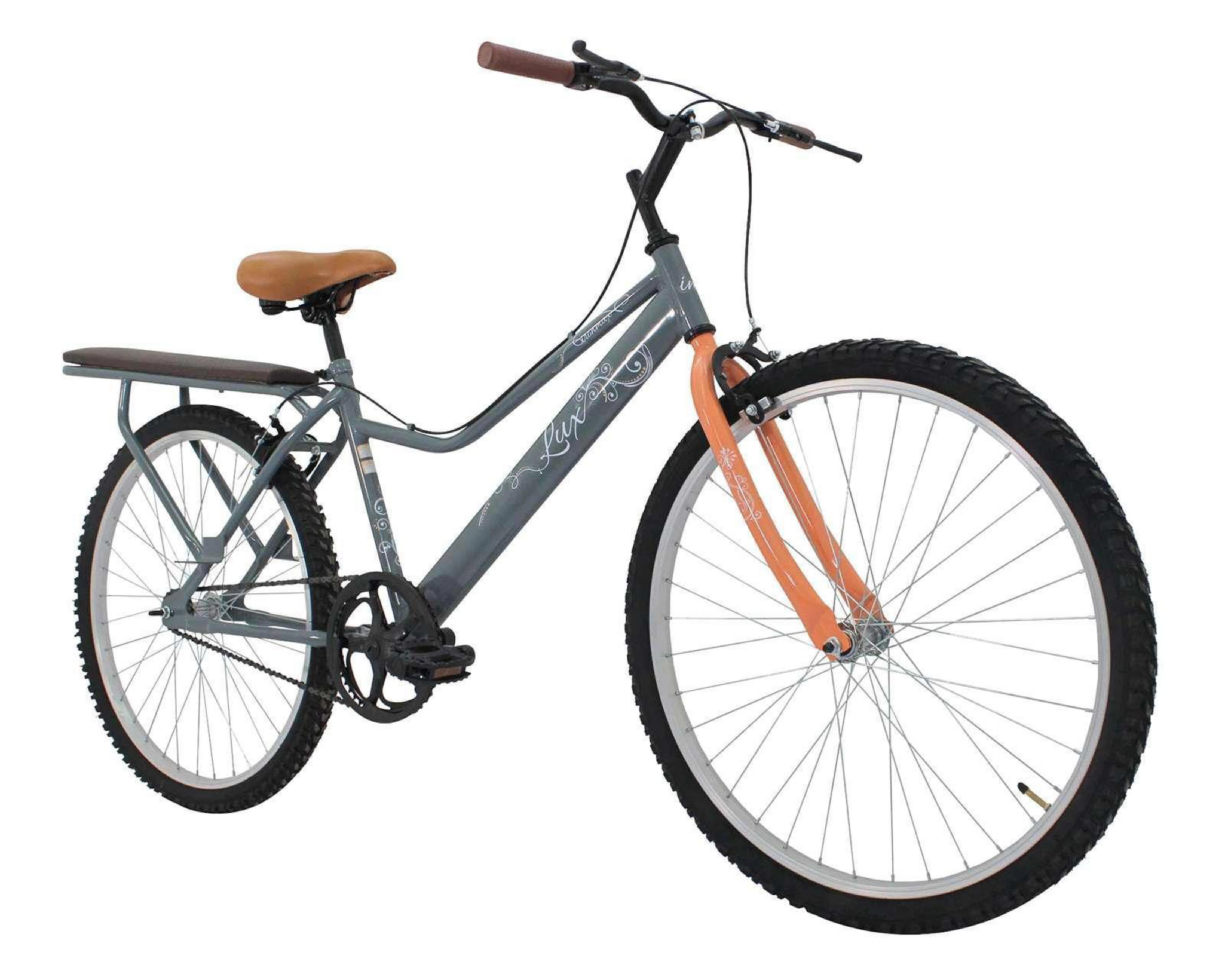 Foto 2 pulgar | Bicicleta Urbana Ironmax Lux 26" Gris