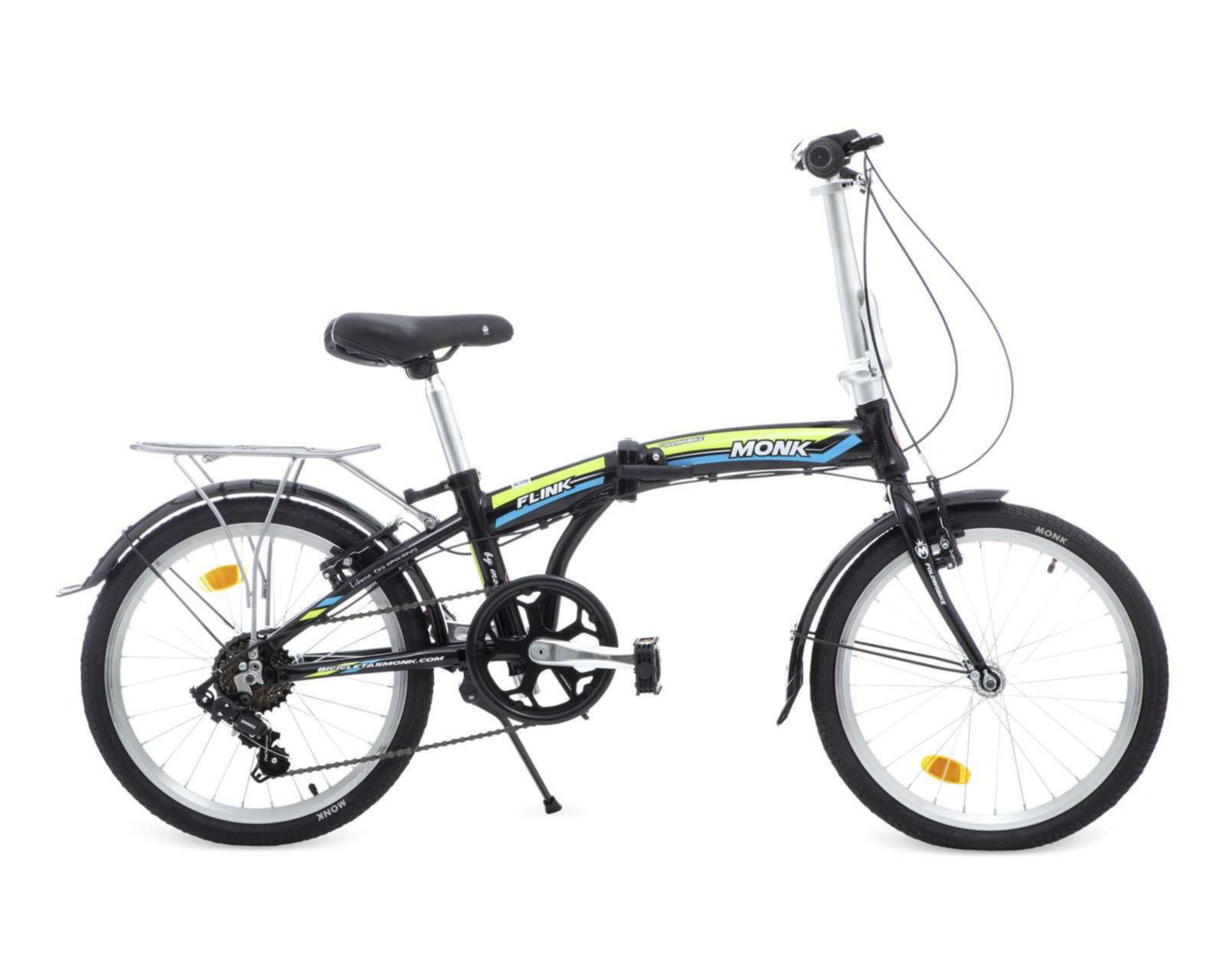 Foto 2 | Bicicleta Urbana Monk Flink 20" Plegable Negra